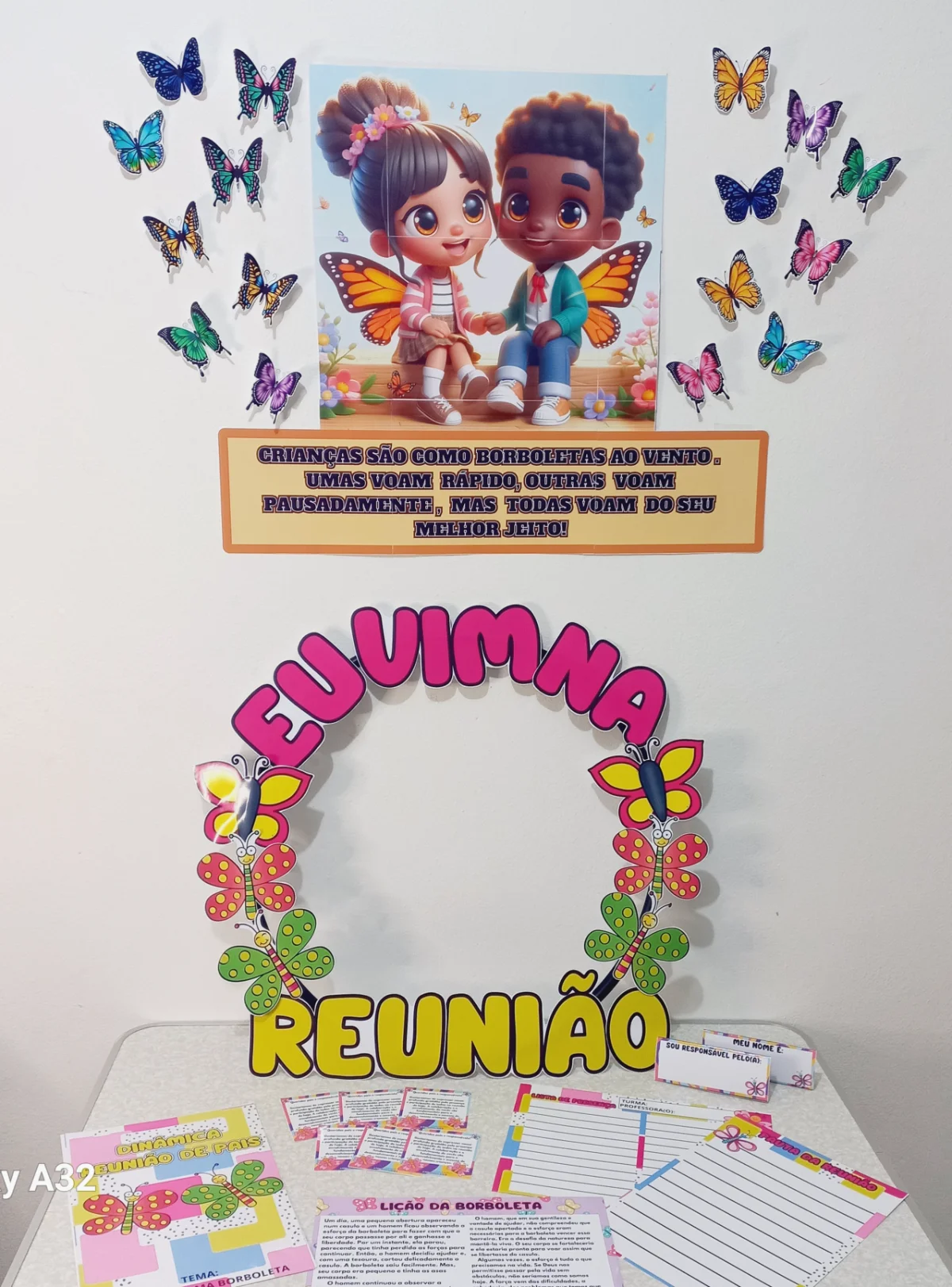 kit reunião de pais a lição da borboleta — amostra 4: Kit Reunião - A Lição de Uma Borboleta