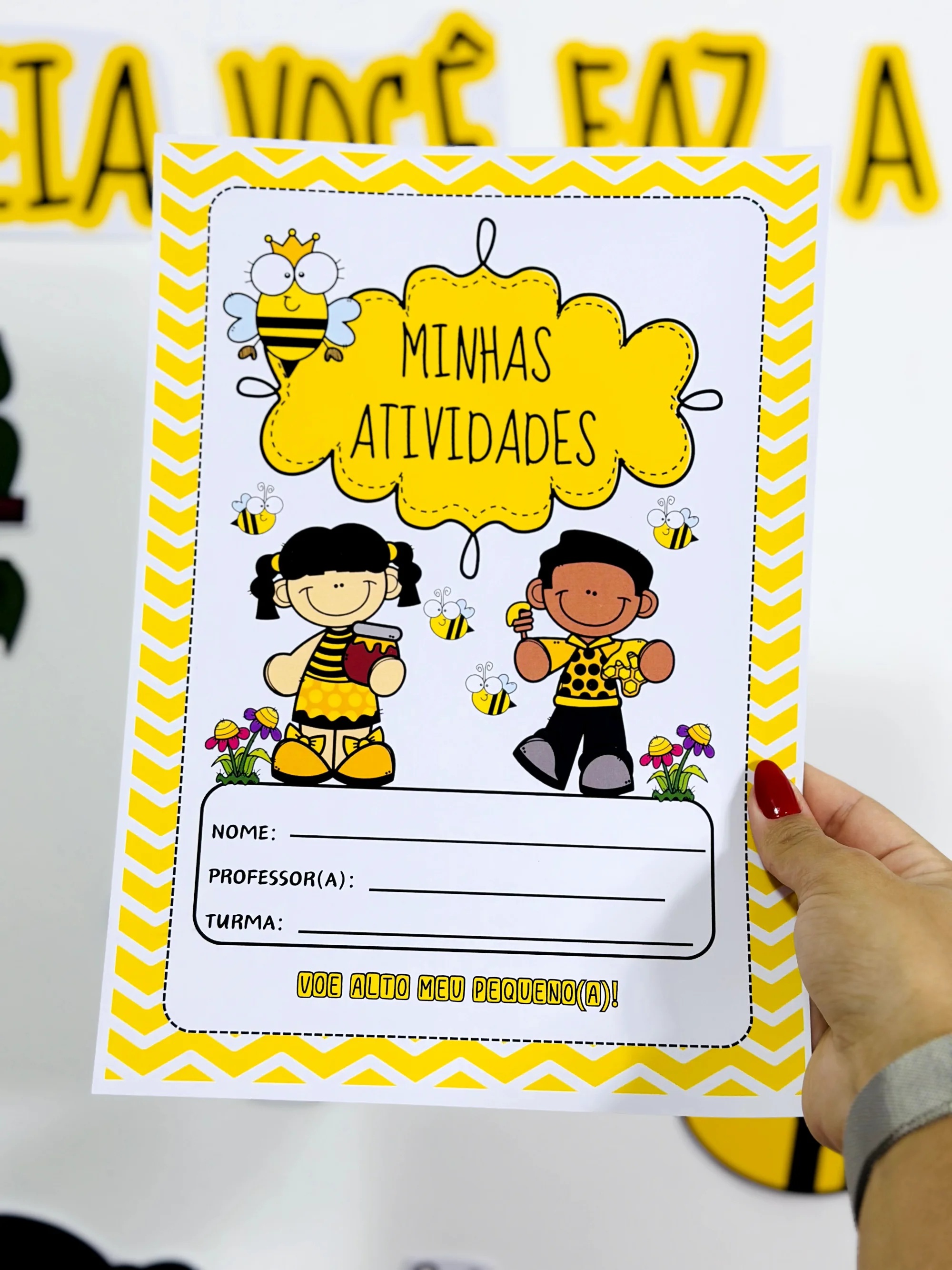 Kit reunião de pais Abelha 🐝 em PDF pronto para imprimir e encantar — amostra 1: Reuniãode Pais Abelhinha