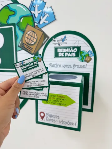 Kit Reunião de Pais e Responsáveis – Painel, Pauta e Lembranças — amostra 1: O material inclui