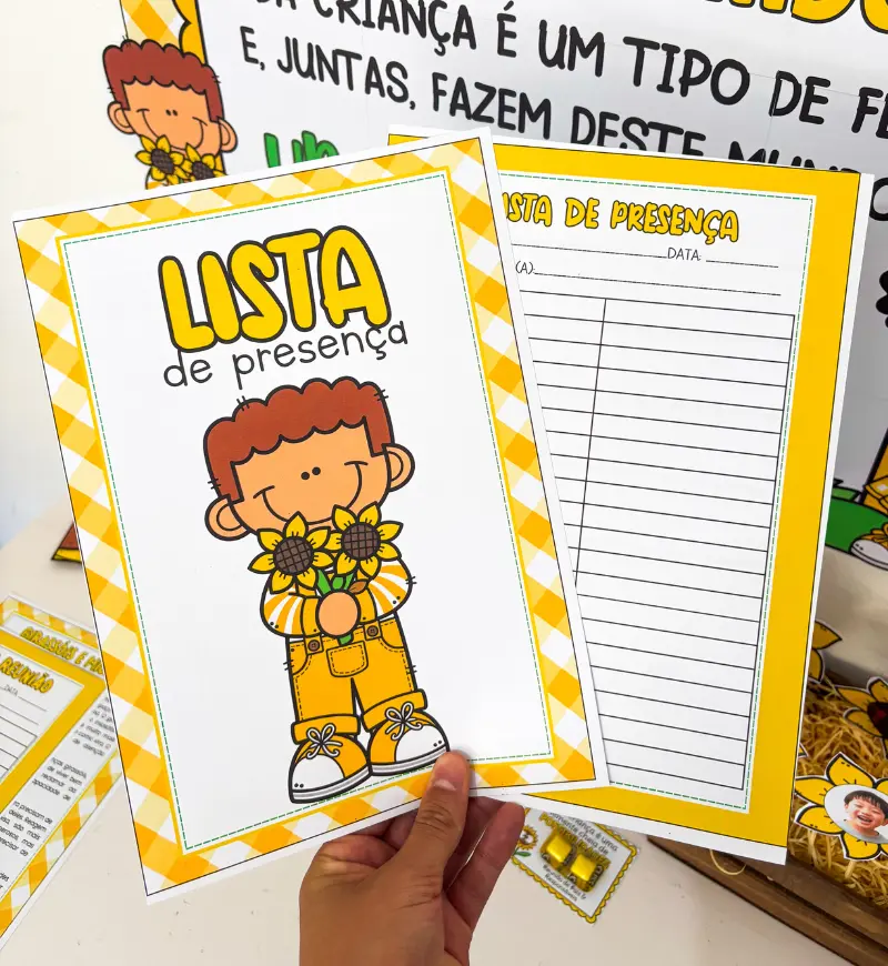 Kit Reunião de Pais Girassol em PDF para Imprimir — amostra 5: Organize uma reunião acolhedora com o Kit Reunião de Pais…