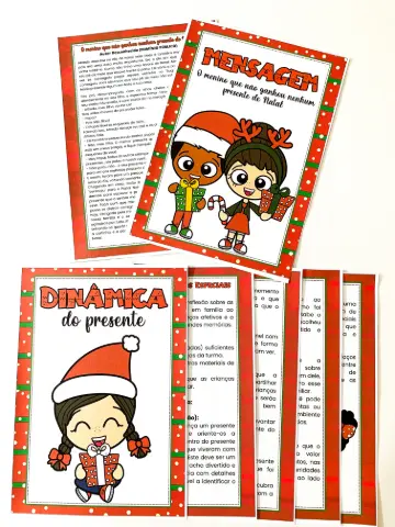 Kit Reunião de Pais Natalina para Professores e Escolas em PDF — amostra 1: Kit Reunião de Pais Especial Natal com painel,…