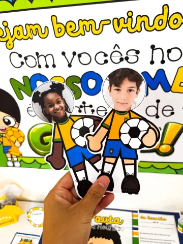 Kit Reunião de Pais Tema Futebol – Jogando no Mesmo Time — amostra 4: Formato e impressão
