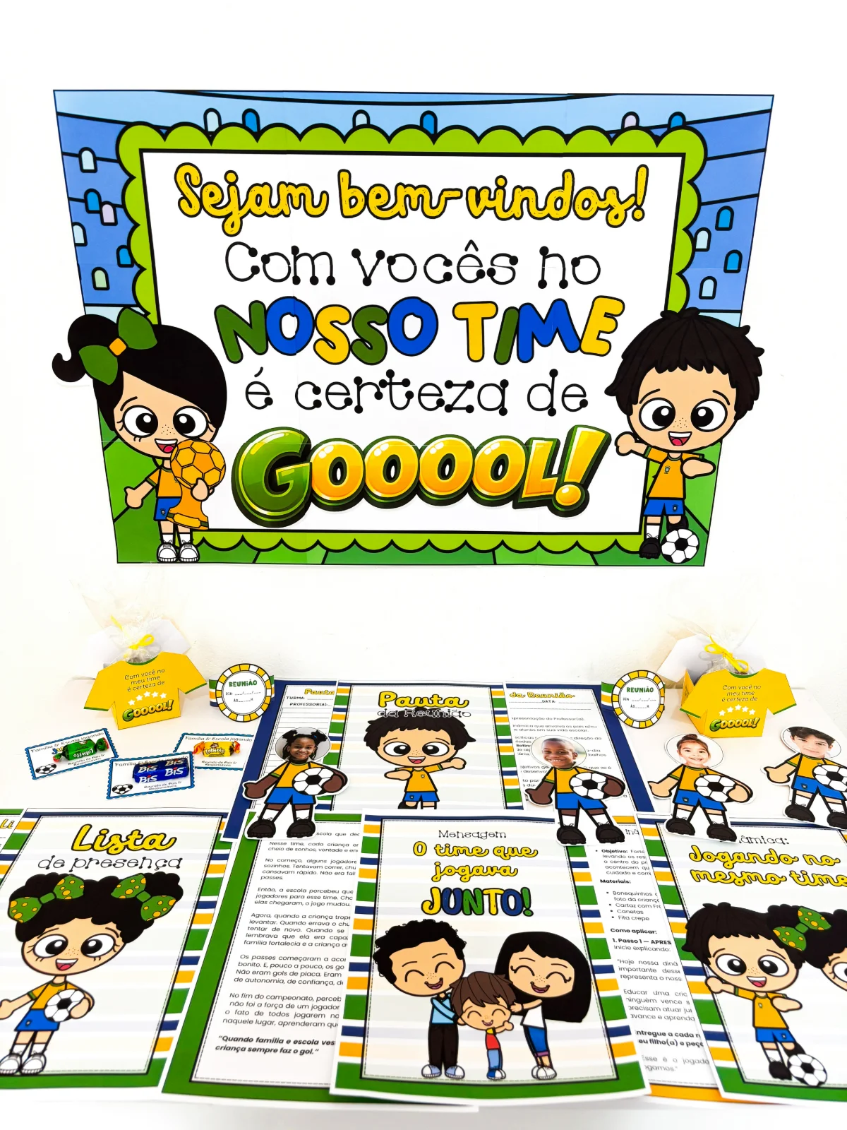 Kit Reunião de Pais – Tema Futebol – Material Pedagógico — Atividades para Educação Infantil: Quando família e escola…