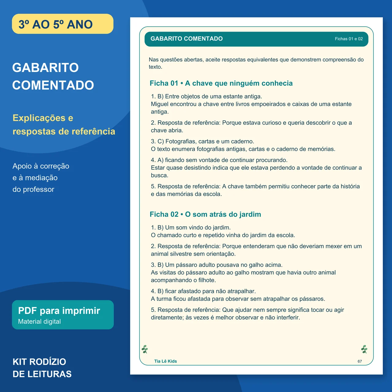 Kit Rodízio de Leituras | 3º ao 5º Ano |30 Textos com Interpretação — amostra 7: 30 leituras ilustradas de gêneros…