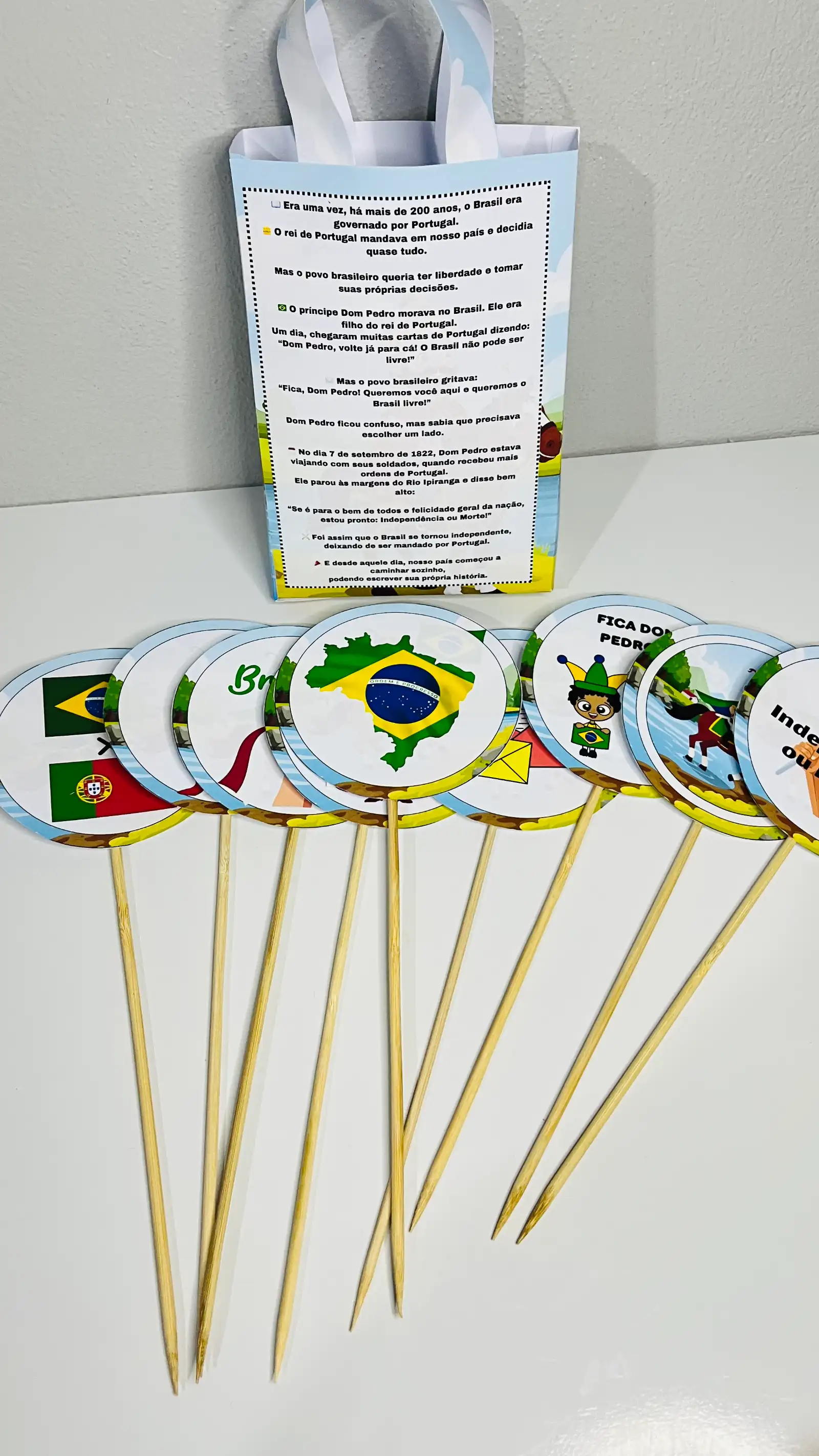 Kit Sacola Teatral – Independência do Brasil História Lúdica — amostra 4: Sacolinha Independência do Brasil Torne o ensino…