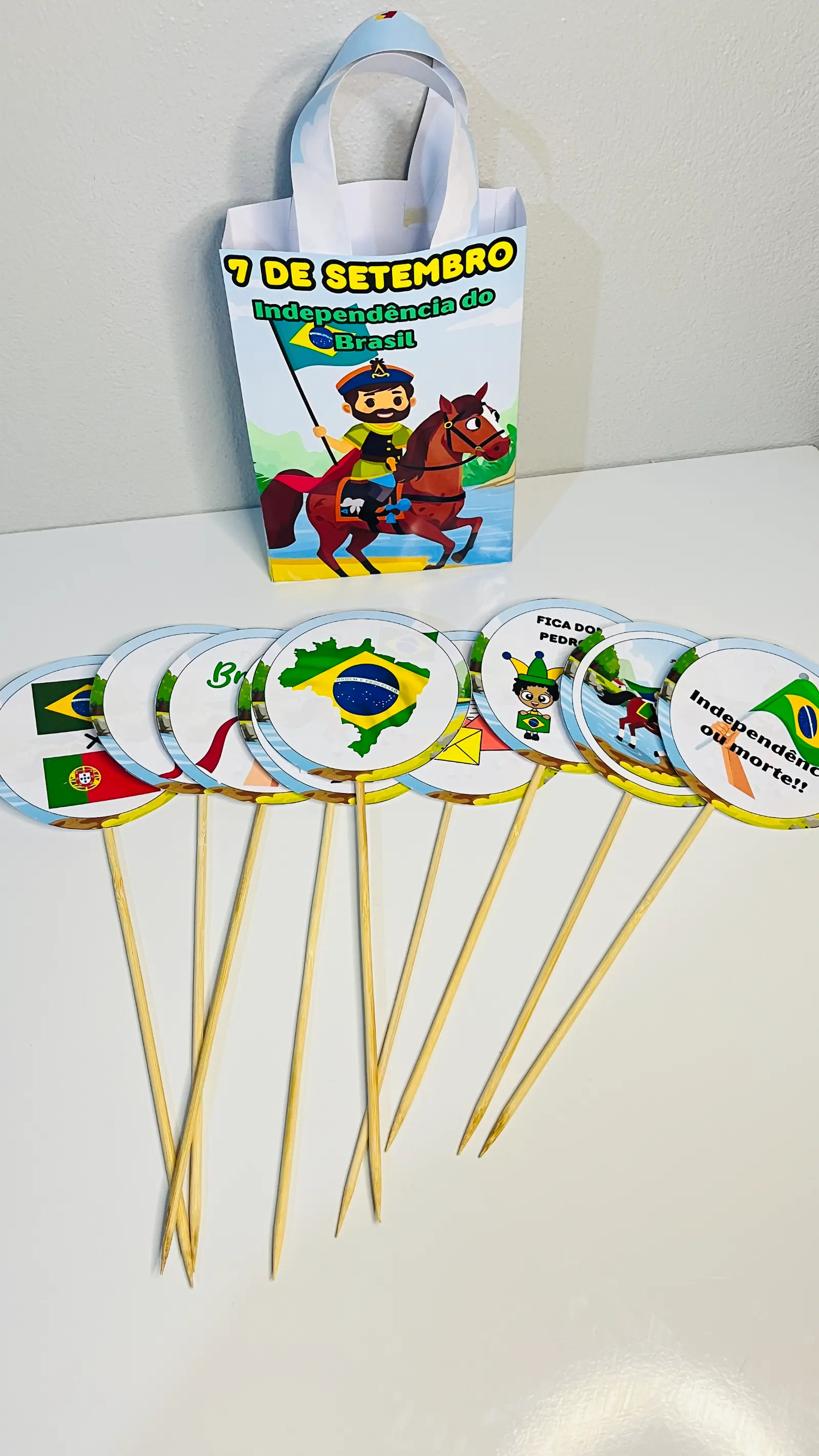 Kit Sacola Teatral – Independência do Brasil História Lúdica — Alfabetização para Educação Infantil: Sacolinha…