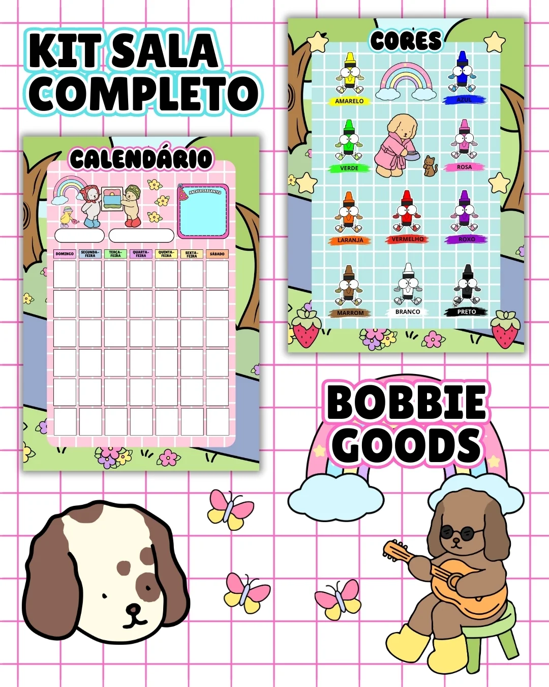 Kit sala bobbie goods completo – PDF para Imprimir — amostra 3: Transforme o ambiente de aprendizagem com um material… Kit sala bobbie goods completo – PDF para Imprimir — amostra 3: Transforme o ambiente de aprendizagem com um material…