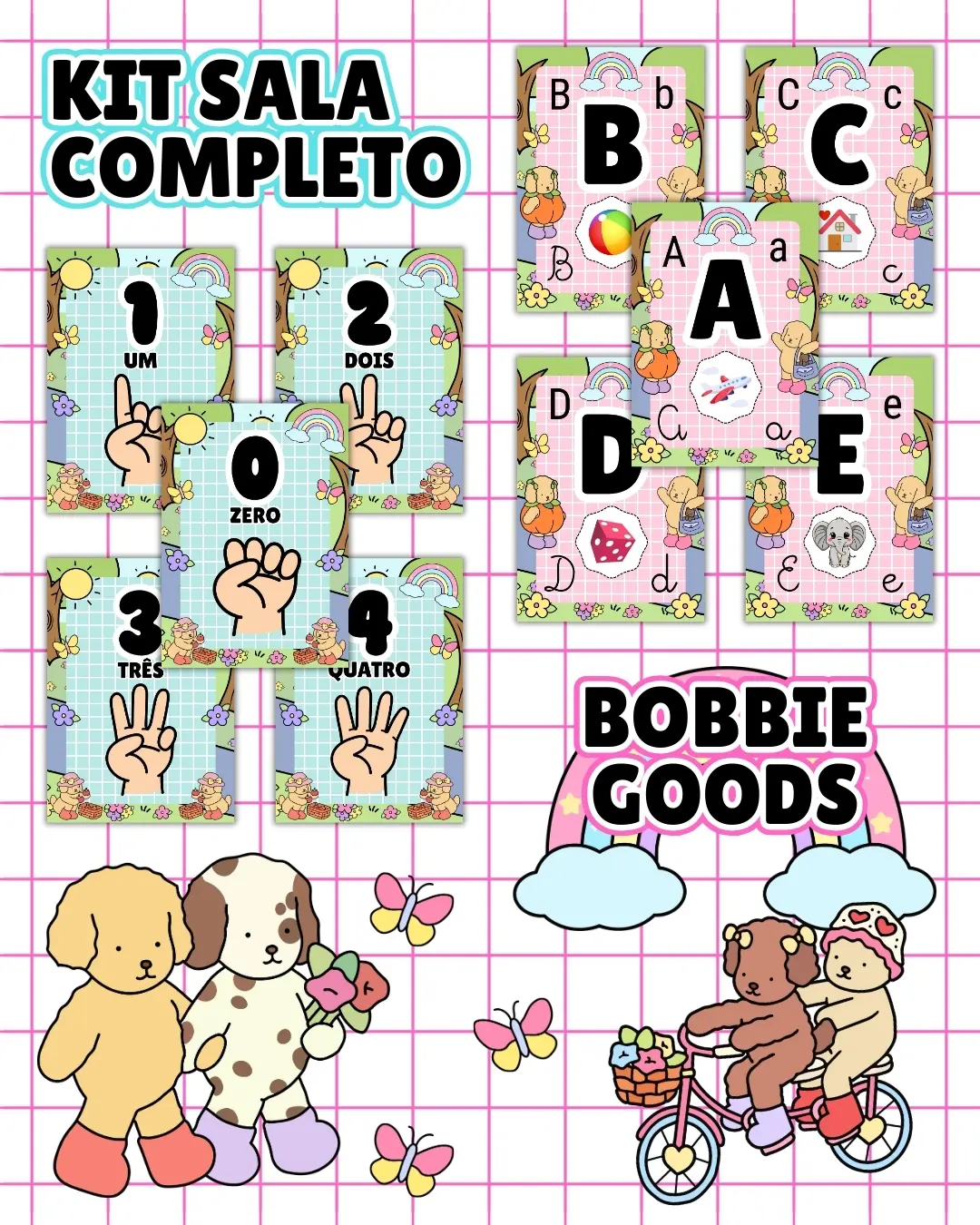 Kit sala bobbie goods completo – PDF para Imprimir — Alfabetização para Educação Infantil: Transforme o ambiente de… Kit sala bobbie goods completo – PDF para Imprimir — Alfabetização para Educação Infantil: Transforme o ambiente de…