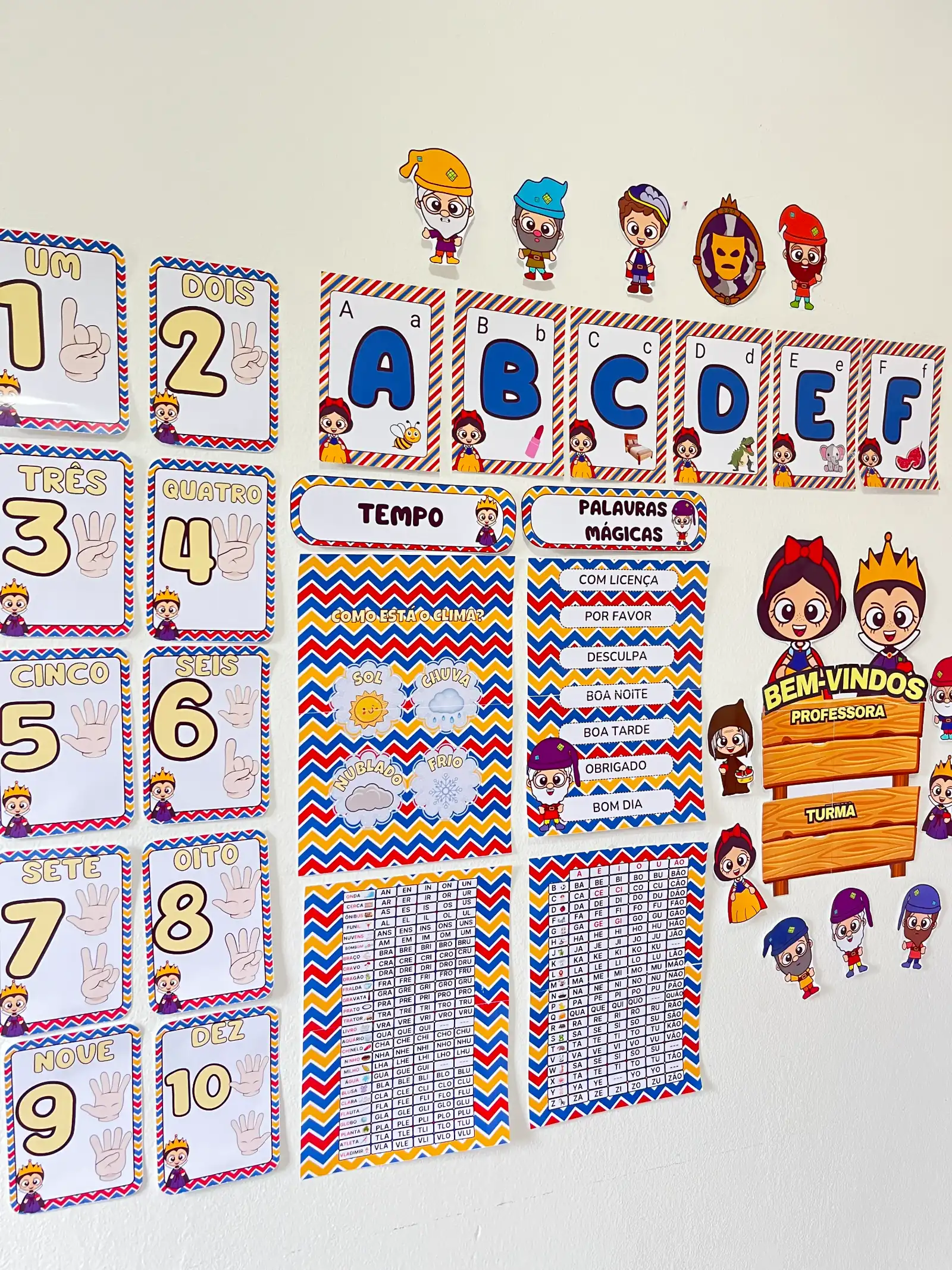 KIT SALA – BRANCA DE NEVE para Revenda – Material Pedagógico — amostra 3: Um kit completo para deixar sua sala de aula…