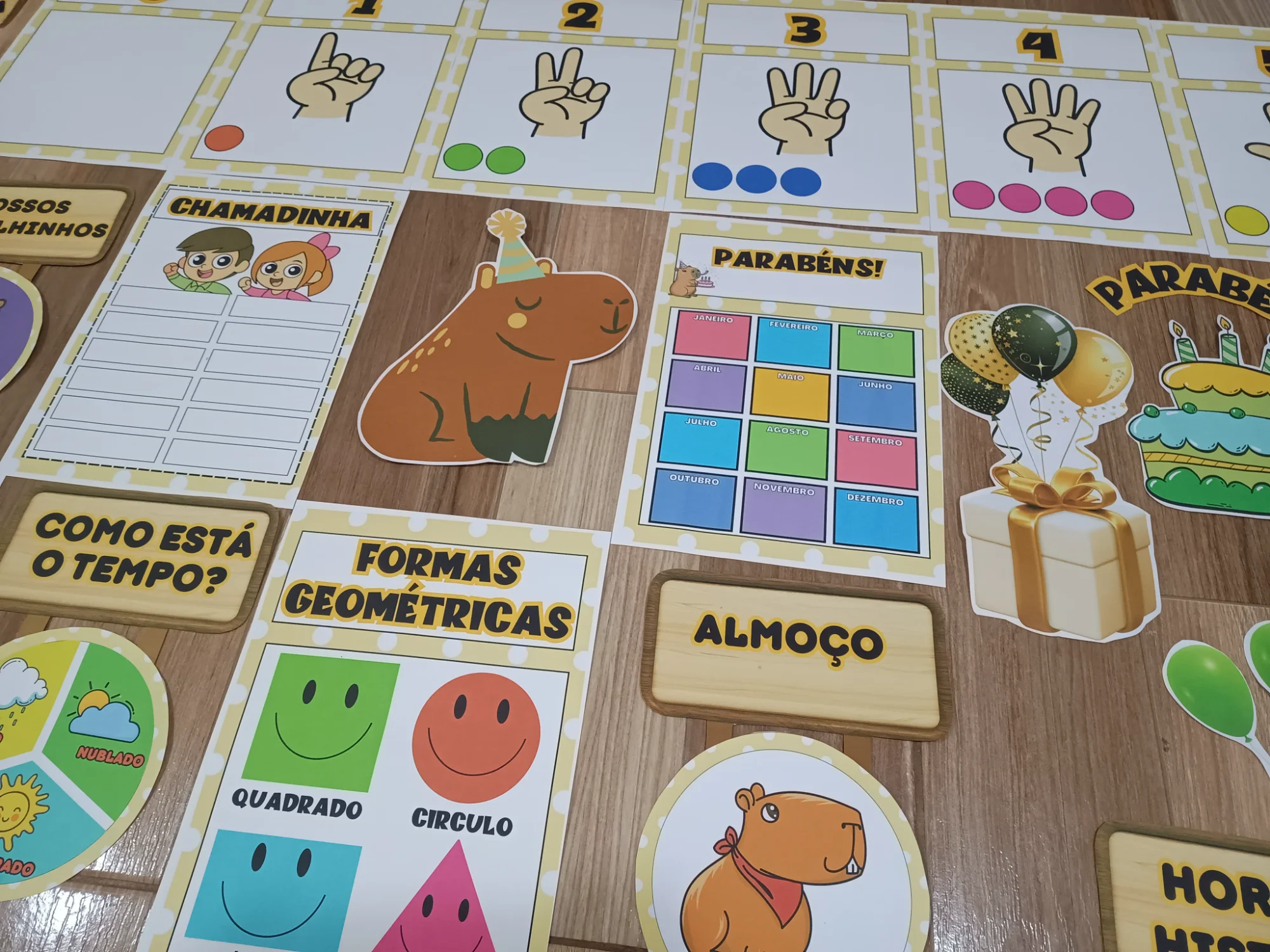 🐾 KIT SALA – CAPIVARA ENCANTADA 🐾INFANTIL E ANOS INICIAIS — amostra 4: Deixe sua sala ainda mais acolhedora, divertida e…