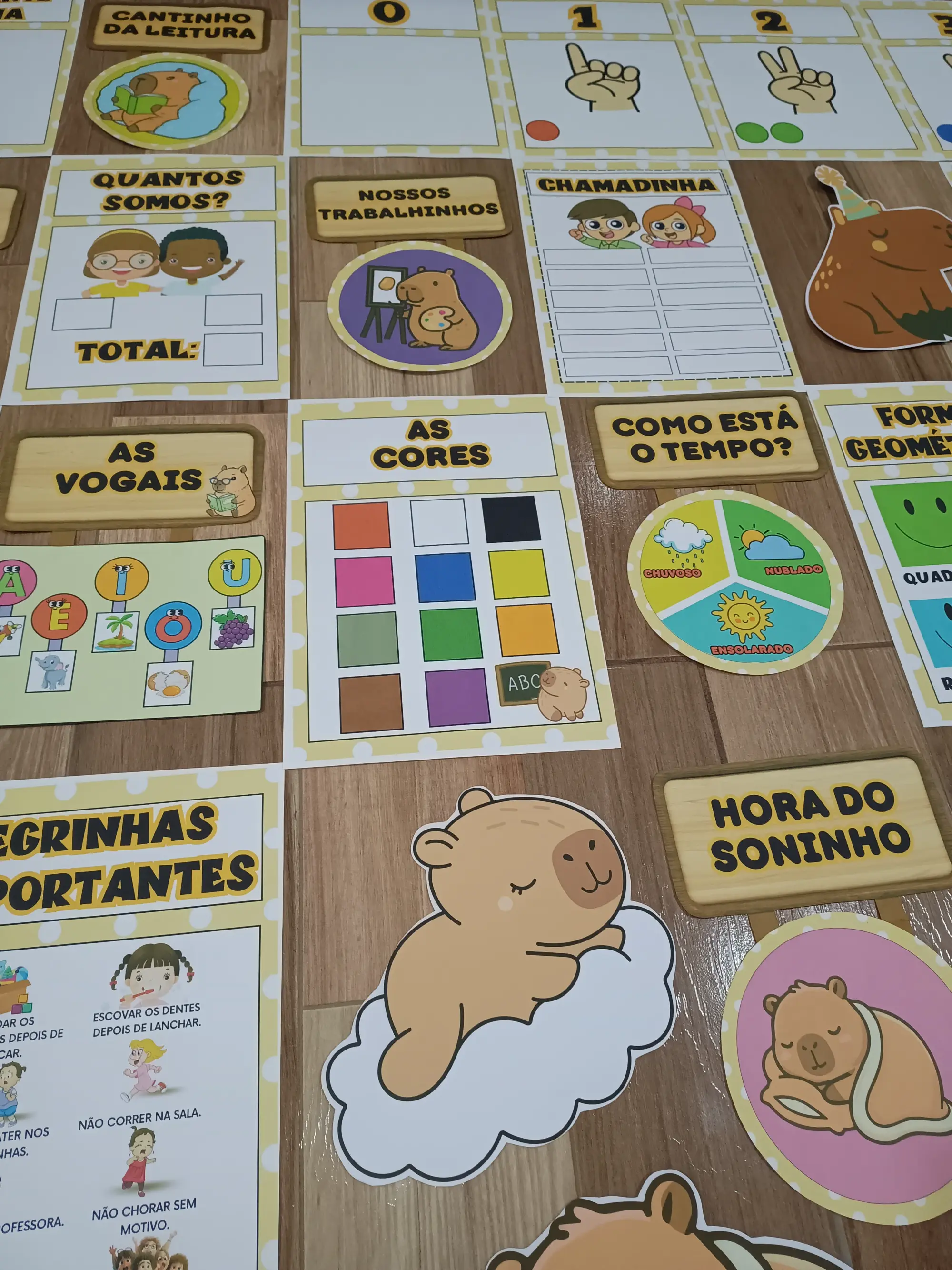 🐾 KIT SALA – CAPIVARA ENCANTADA 🐾INFANTIL E ANOS INICIAIS — amostra 6: Deixe sua sala ainda mais acolhedora, divertida e…