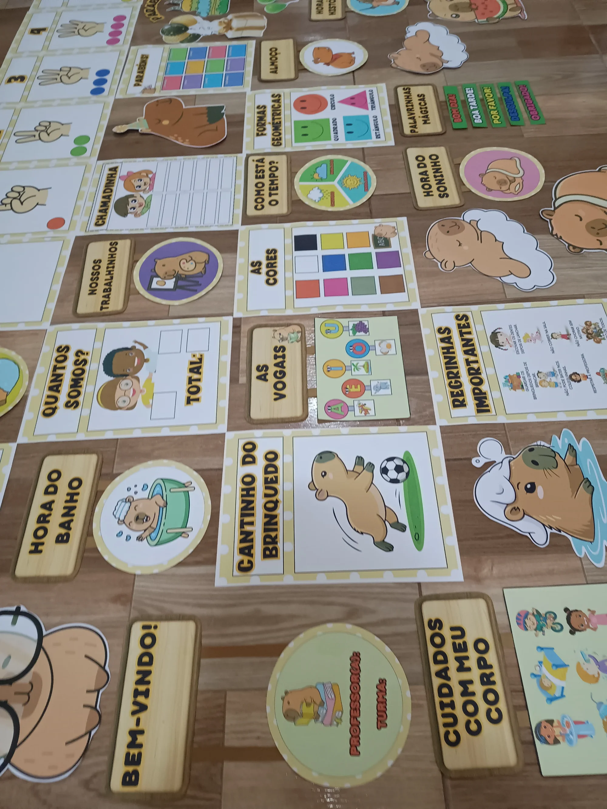 🐾 KIT SALA – CAPIVARA ENCANTADA 🐾INFANTIL E ANOS INICIAIS — amostra 7: Deixe sua sala ainda mais acolhedora, divertida e…