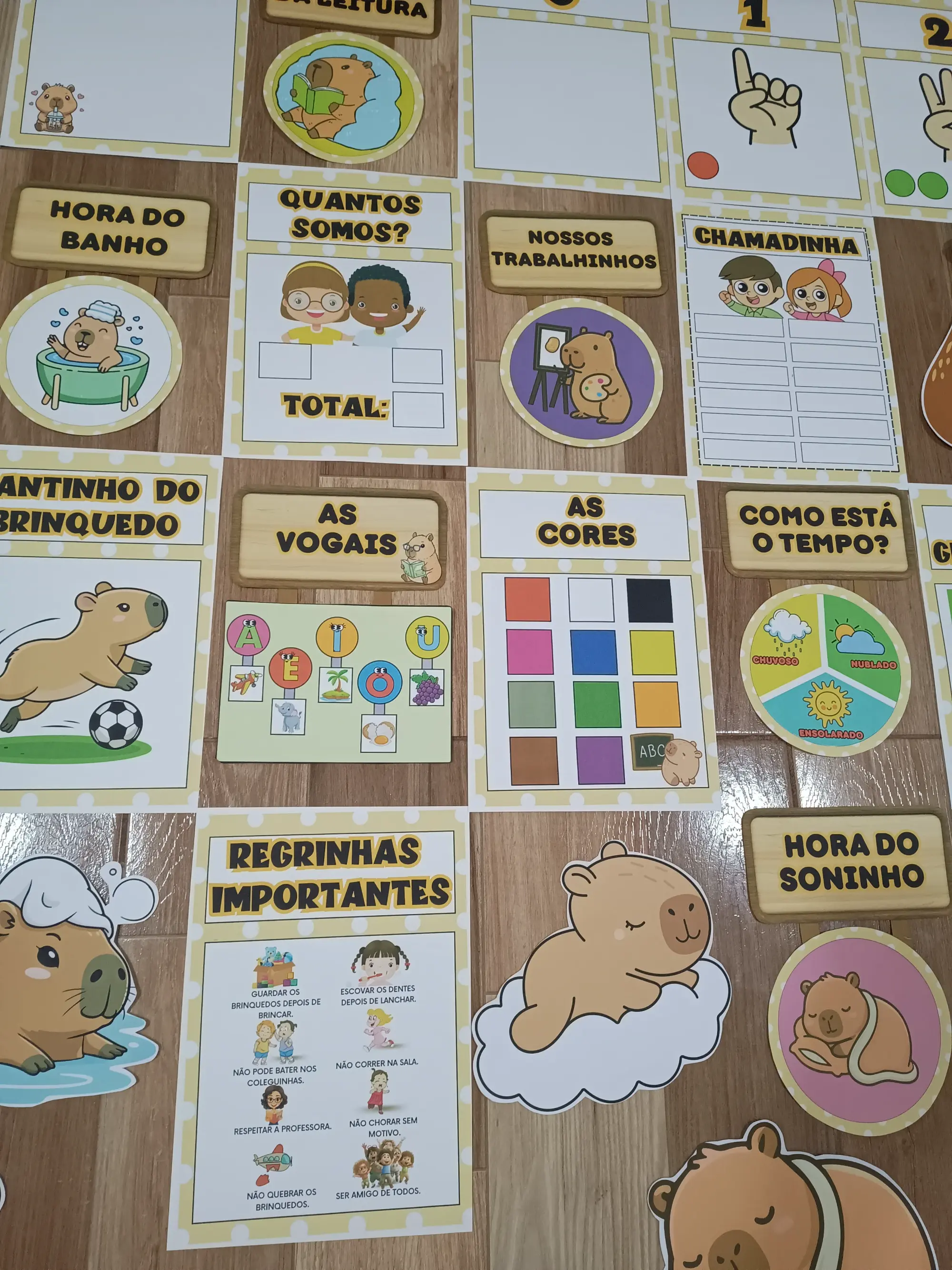 🐾 KIT SALA – CAPIVARA ENCANTADA 🐾INFANTIL E ANOS INICIAIS — Alfabetização para Educação Infantil: Deixe sua sala ainda…