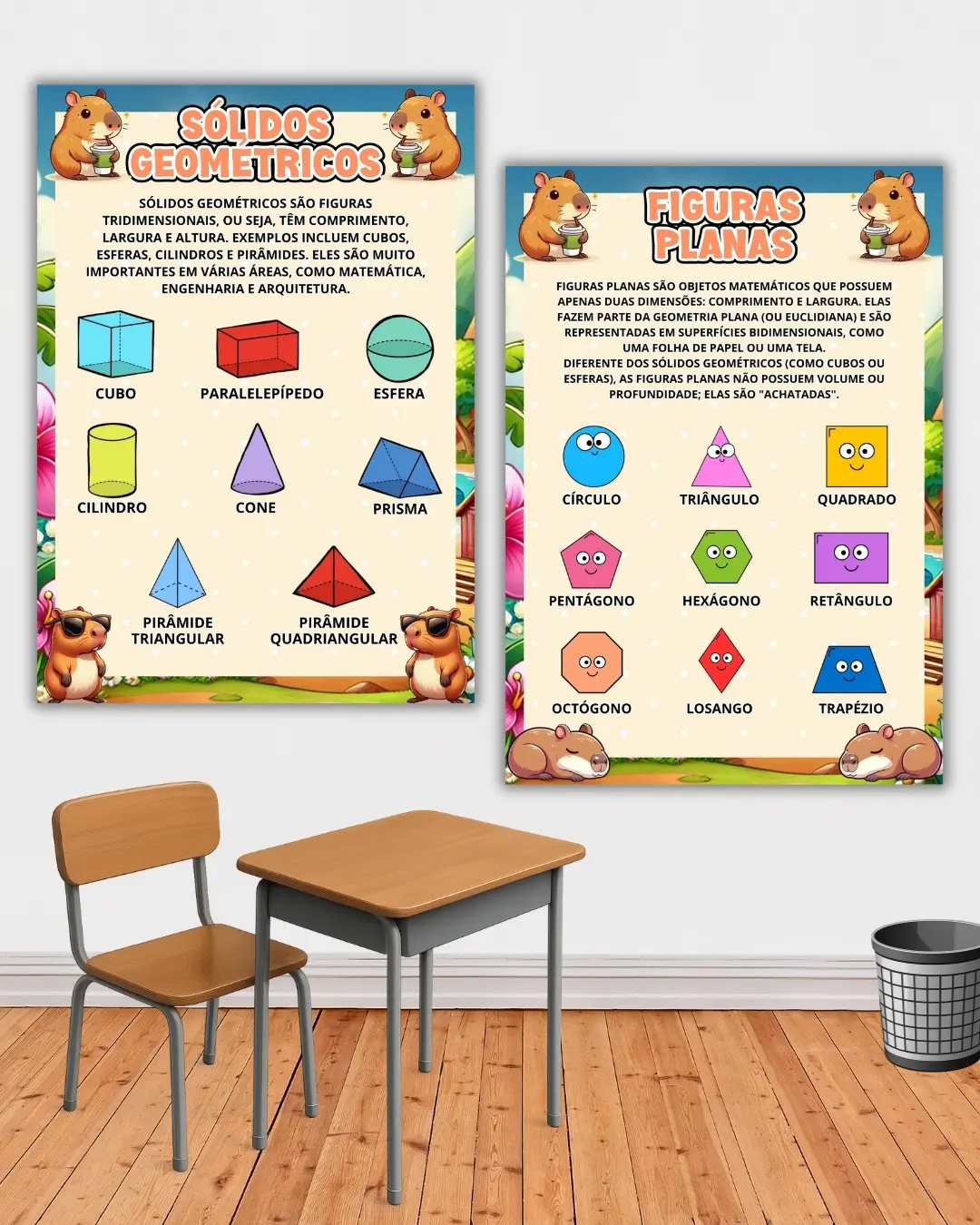Kit sala capivara - ensino fundamental – PDF para Imprimir — amostra 3: Nosso Kit de Painéis Pedagógicos traz todo o…
