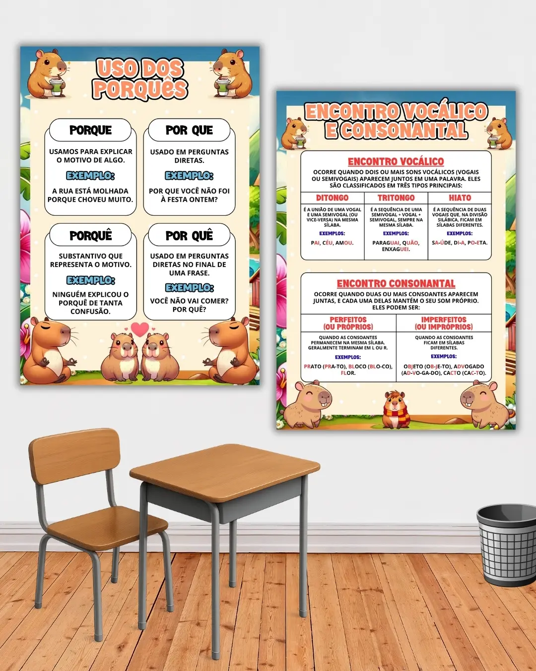 Kit sala capivara - ensino fundamental – PDF para Imprimir — amostra 6: Nosso Kit de Painéis Pedagógicos traz todo o…
