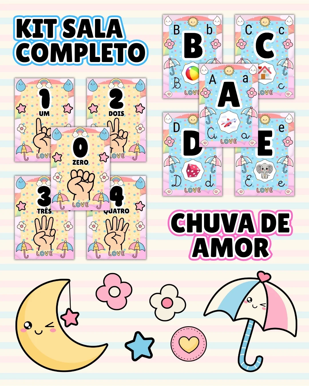 Kit sala chuva de amor completo – PDF para Imprimir — capa do material