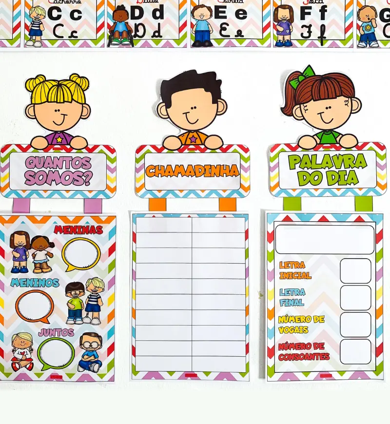 Kit Sala de Aula - Crianças – PDF para Imprimir — amostra 3: Formato e entrega