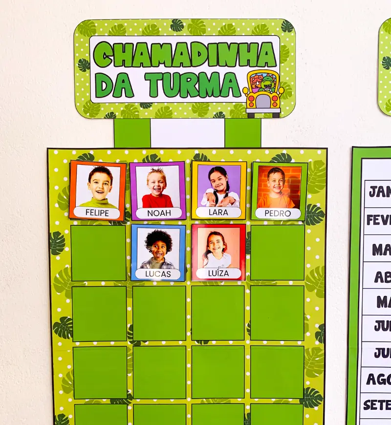 Kit Sala de Aula Dinossauros: Decoração e Rotina Escolar — amostra 6: Organize a sala com o tema dinossauros: kit em PDF…