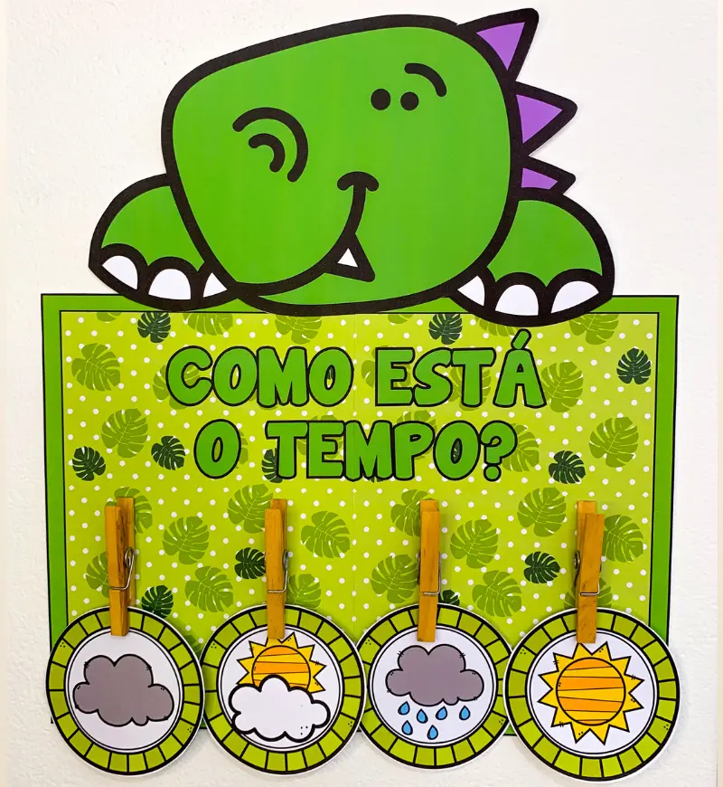 Kit Sala de Aula Dinossauros: Decoração e Rotina Escolar — amostra 7: Organize a sala com o tema dinossauros: kit em PDF…