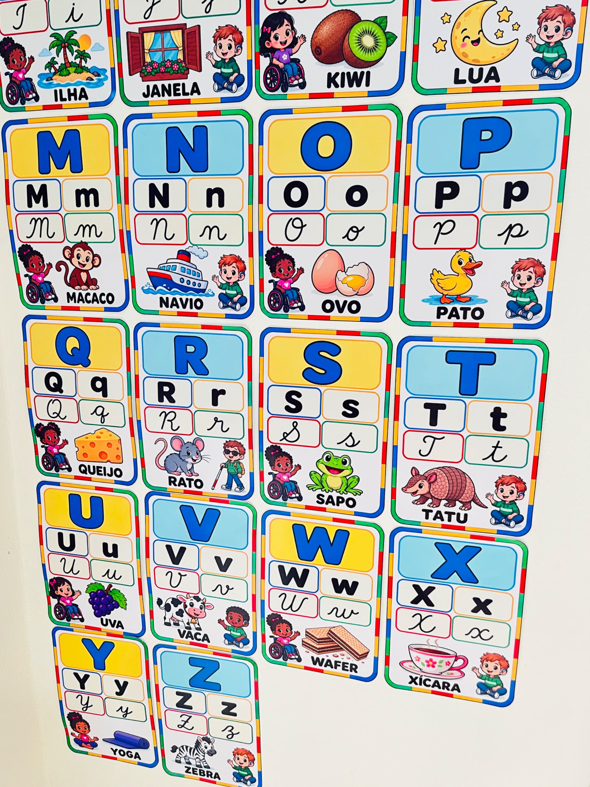 Kit Sala de Aula Inclusivo para Educação Infantil e Anos Iniciais — amostra 3: Kit Sala de Aula Inclusivo com alfabeto,…