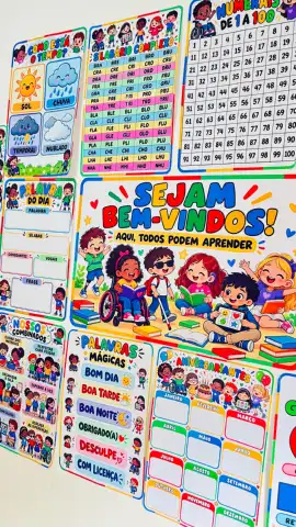 KIT SALA DE AULA INCLUSIVO — UM AMBIENTE CHEIO DE CORES, APRENDIZAGEM. — amostra 1: ✨ KIT SALA DE AULA INCLUSIVO — UM…