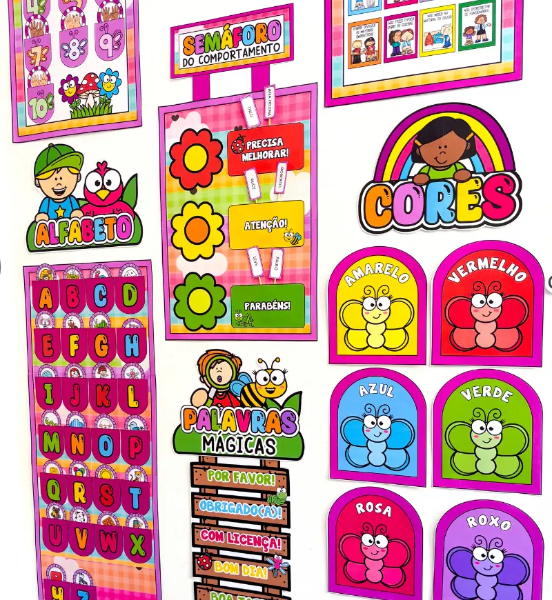 Kit Sala de Aula Jardim Encantado: Decoração e Rotina — amostra 6: Organize a rotina e valorize o ambiente de aprendizagem…