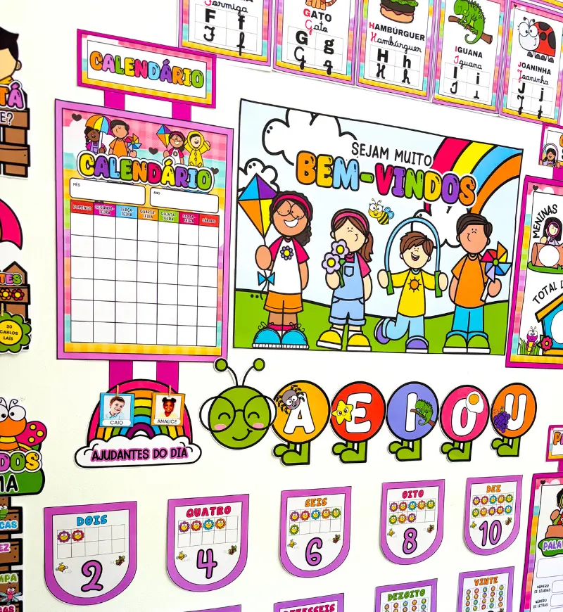 Kit Sala de Aula Jardim Encantado: Decoração e Rotina — Alfabetização para Educação Infantil: Organize a rotina e valorize…