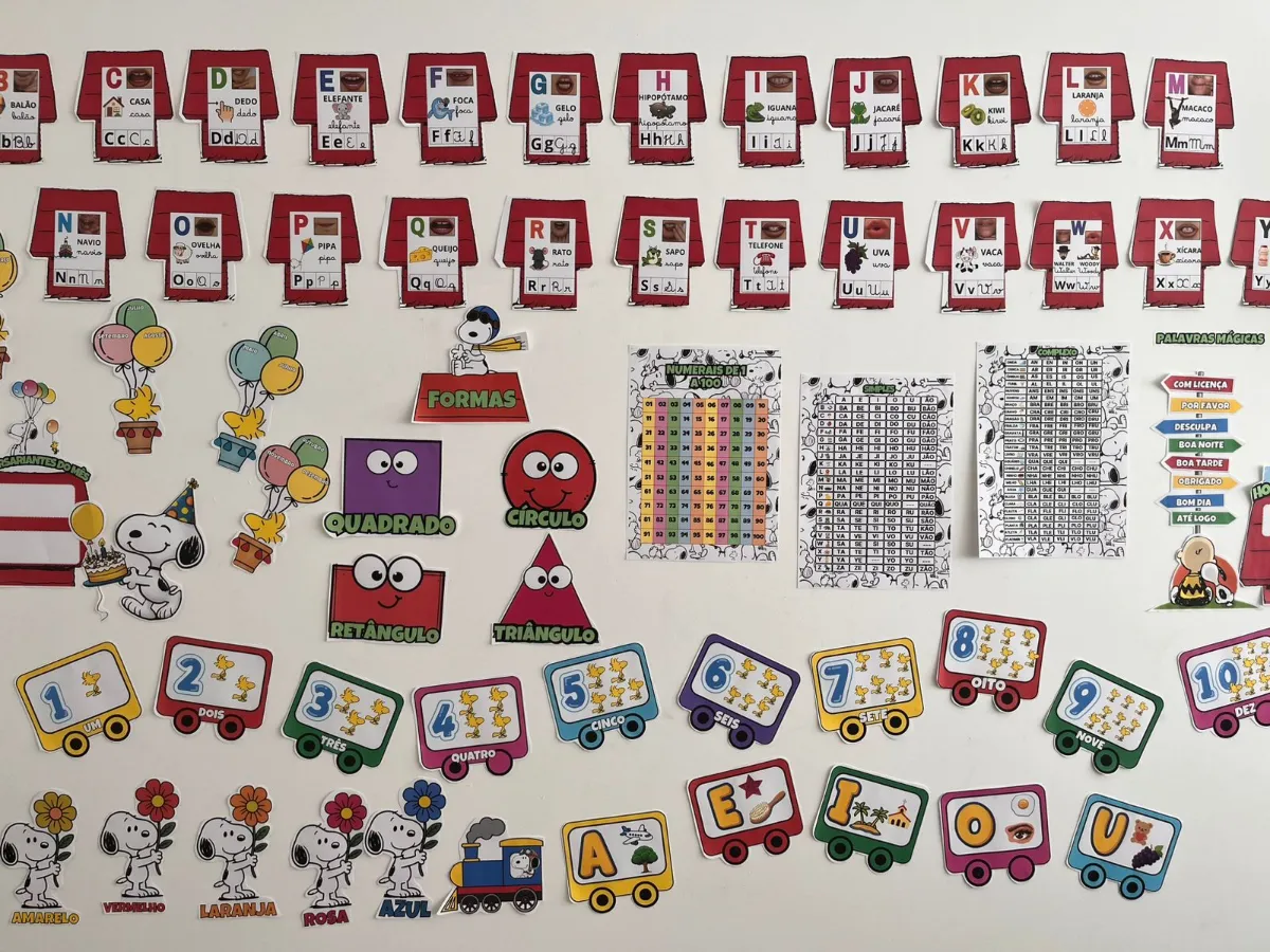 KIT SALA DE AULA – SNOOPY — amostra 4: Quer começar o ano letivo com uma sala linda, organizada e totalmente pedagógica —…