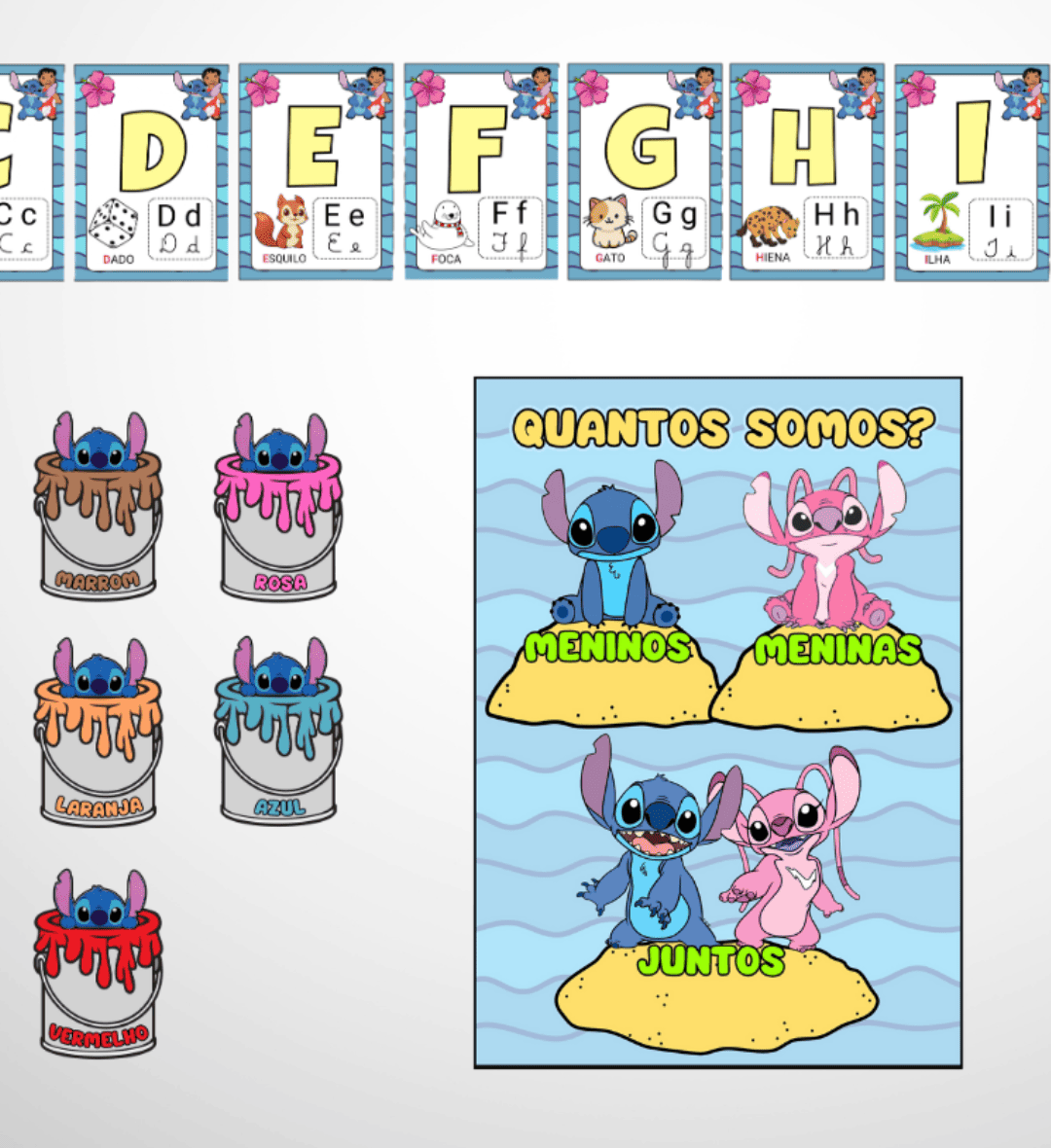 Kit Sala de Aula Stitch em PDF para Imprimir — amostra 4: Para quem é indicado