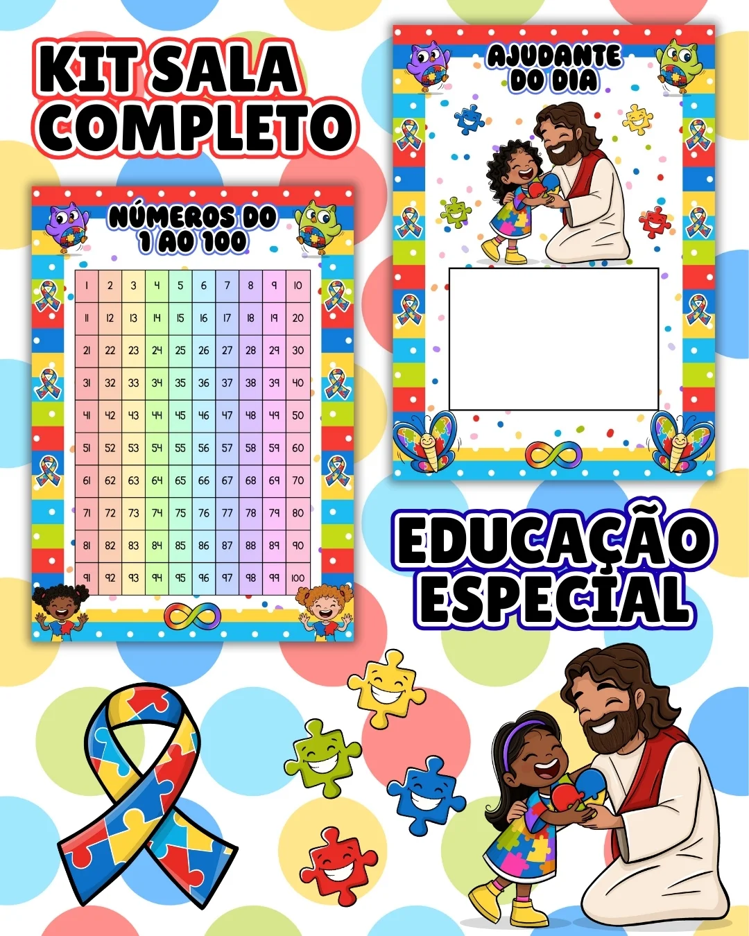 Kit sala educação especial completo – PDF para Imprimir — amostra 1: O que vem no material