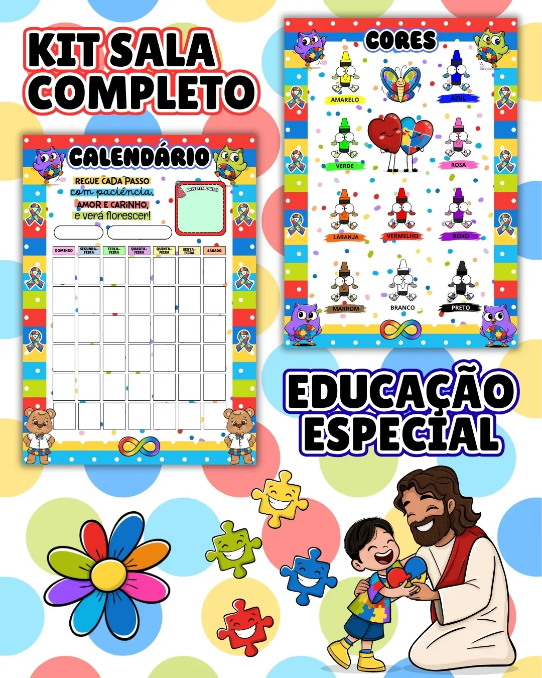Kit sala educação especial completo – PDF para Imprimir — amostra 3: Transforme o ambiente de aprendizagem com um material…