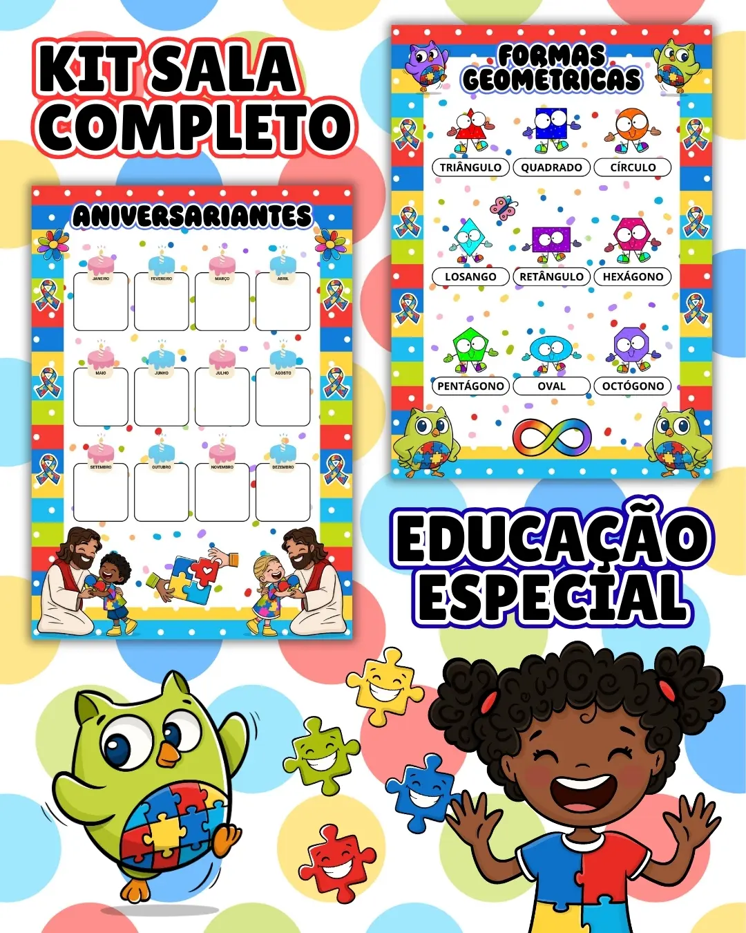 Kit sala educação especial completo – PDF para Imprimir — amostra 5: Transforme o ambiente de aprendizagem com um material…