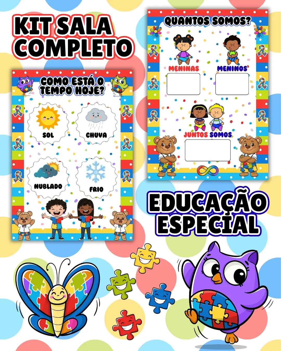 Kit sala educação especial completo – PDF para Imprimir — amostra 6: Transforme o ambiente de aprendizagem com um material…