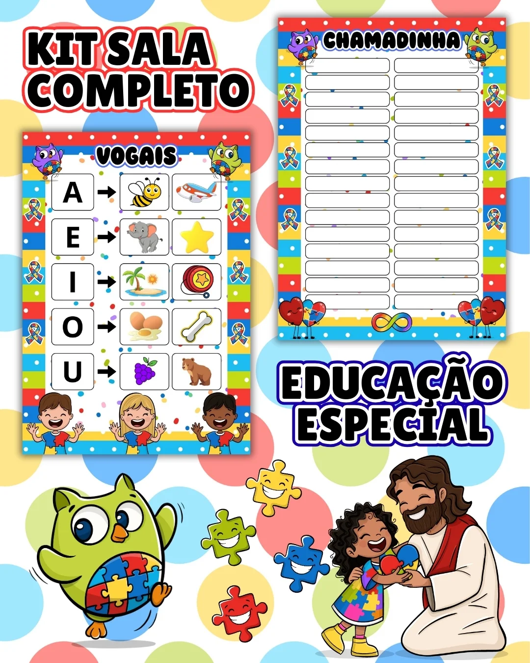 Kit sala educação especial completo – PDF para Imprimir — amostra 7: Transforme o ambiente de aprendizagem com um material…