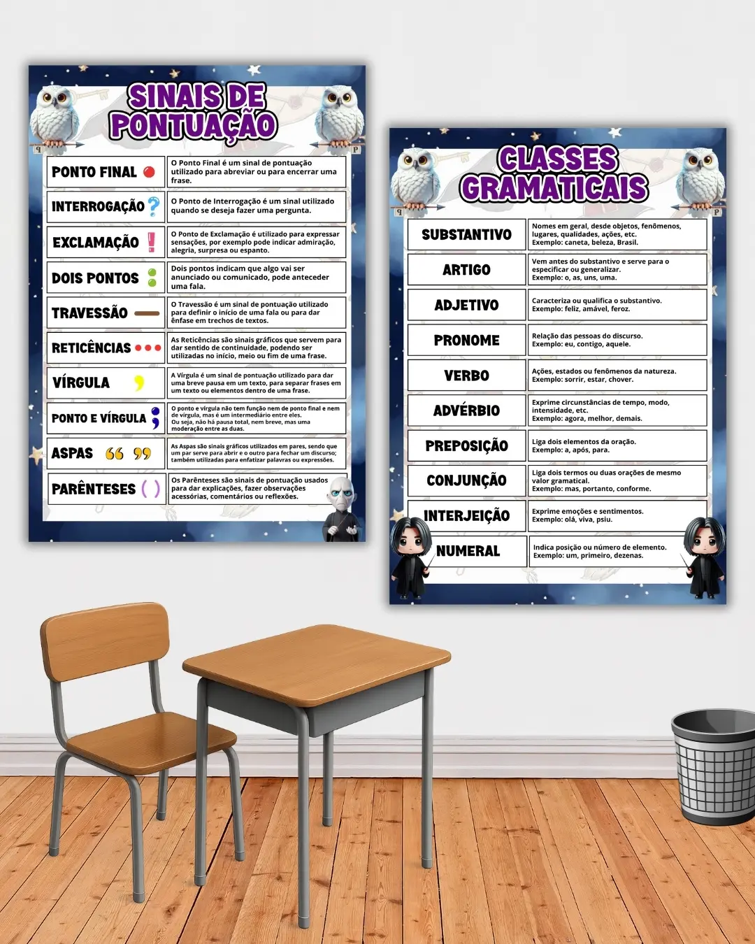 KIT SALA HARRY POTTER - ENSINO FUNDAMENTAL — amostra 4: Nosso Kit de Painéis Pedagógicos traz todo o conteúdo essencial do…
