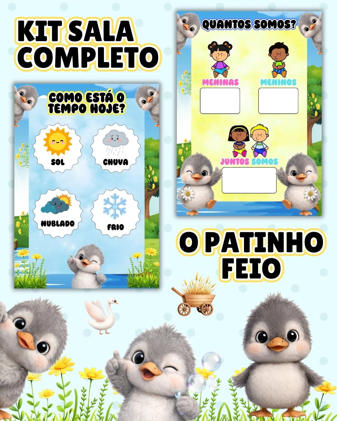 Kit sala o patinho feio completo – PDF para Imprimir — amostra 6: Transforme o ambiente de aprendizagem com um material…