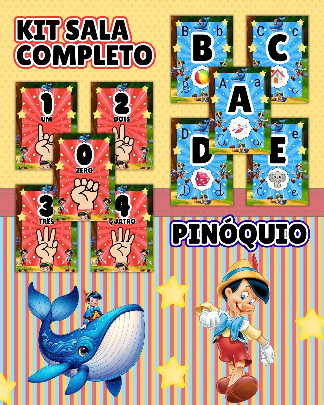 Kit sala pinóquio completo – PDF para Imprimir — capa do material