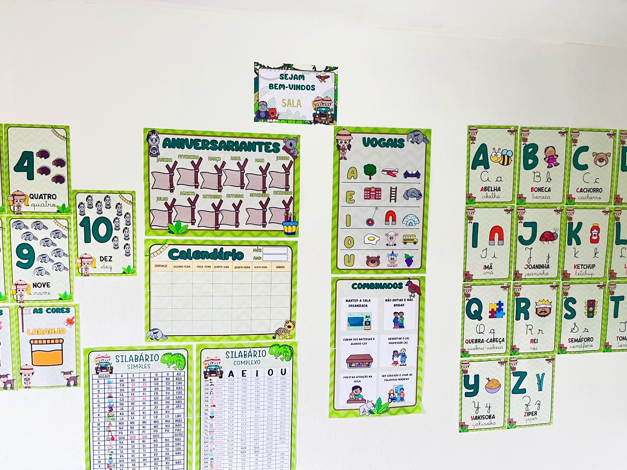 Kit sala safari – Material Pedagógico — amostra 1: O que vem no material