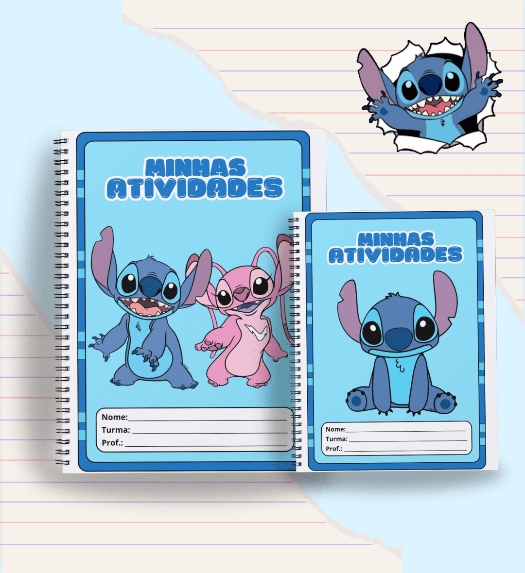 Kit Sala Stitch: Combo com Silabário e Capas para Caderno — amostra 7: Organize a sala e apoie a alfabetização com o Combo…