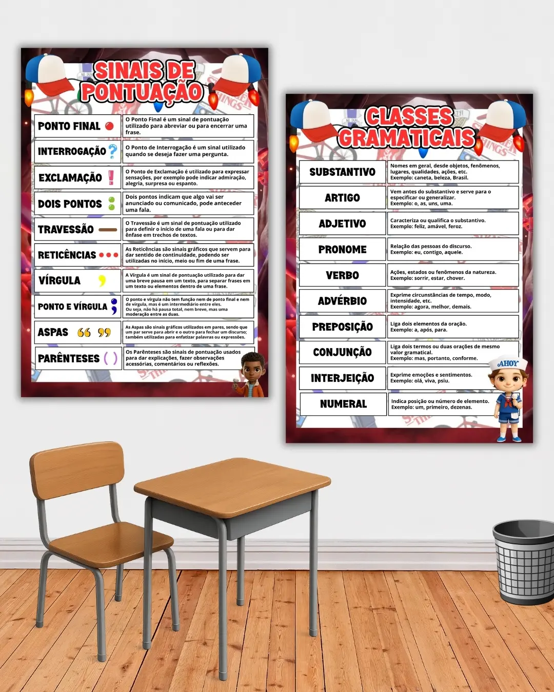 KIT SALA STRANGER THINGS - ENSINO FUNDAMENTAL — amostra 5: Nosso Kit de Painéis Pedagógicos traz todo o conteúdo essencial… KIT SALA STRANGER THINGS - ENSINO FUNDAMENTAL — amostra 5: Nosso Kit de Painéis Pedagógicos traz todo o conteúdo essencial…