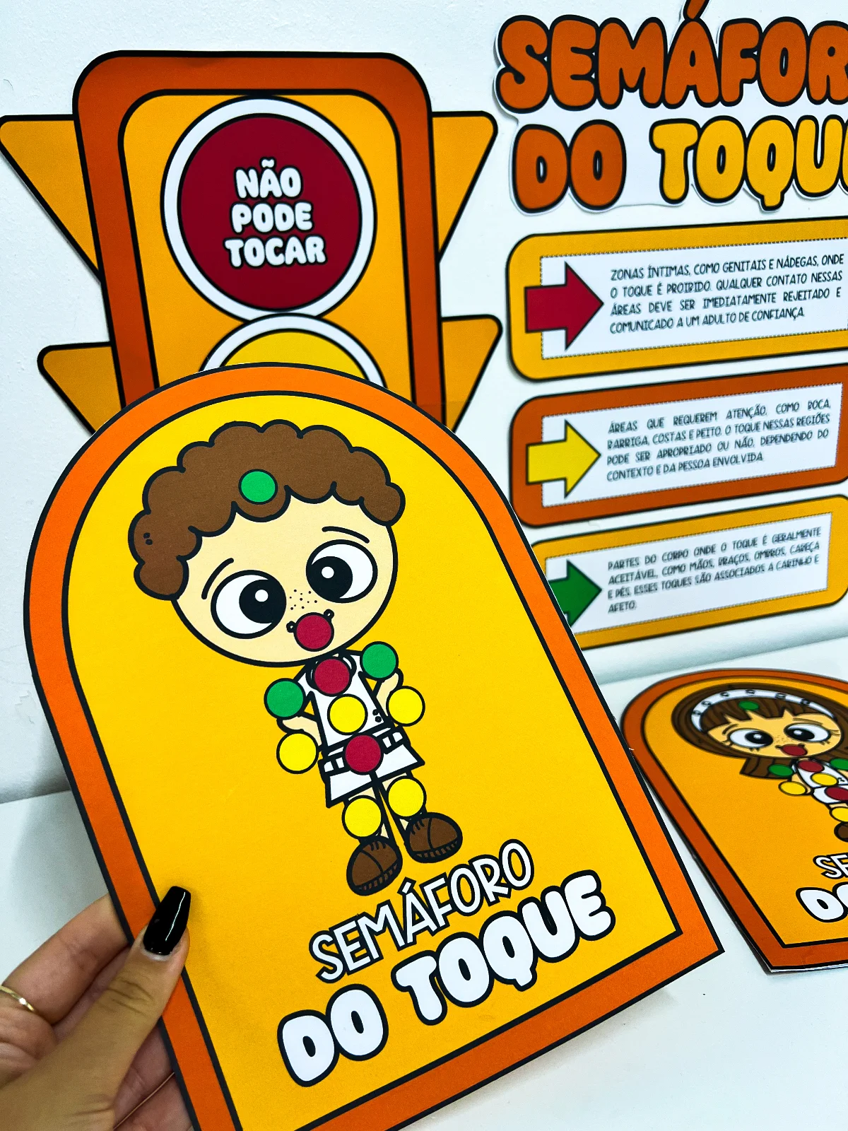 Kit Semáforo do Comportamento – Maio Laranja (Proteção e Respeito ao Corpo Infantil) — amostra 3: O Kit Semáforo do…