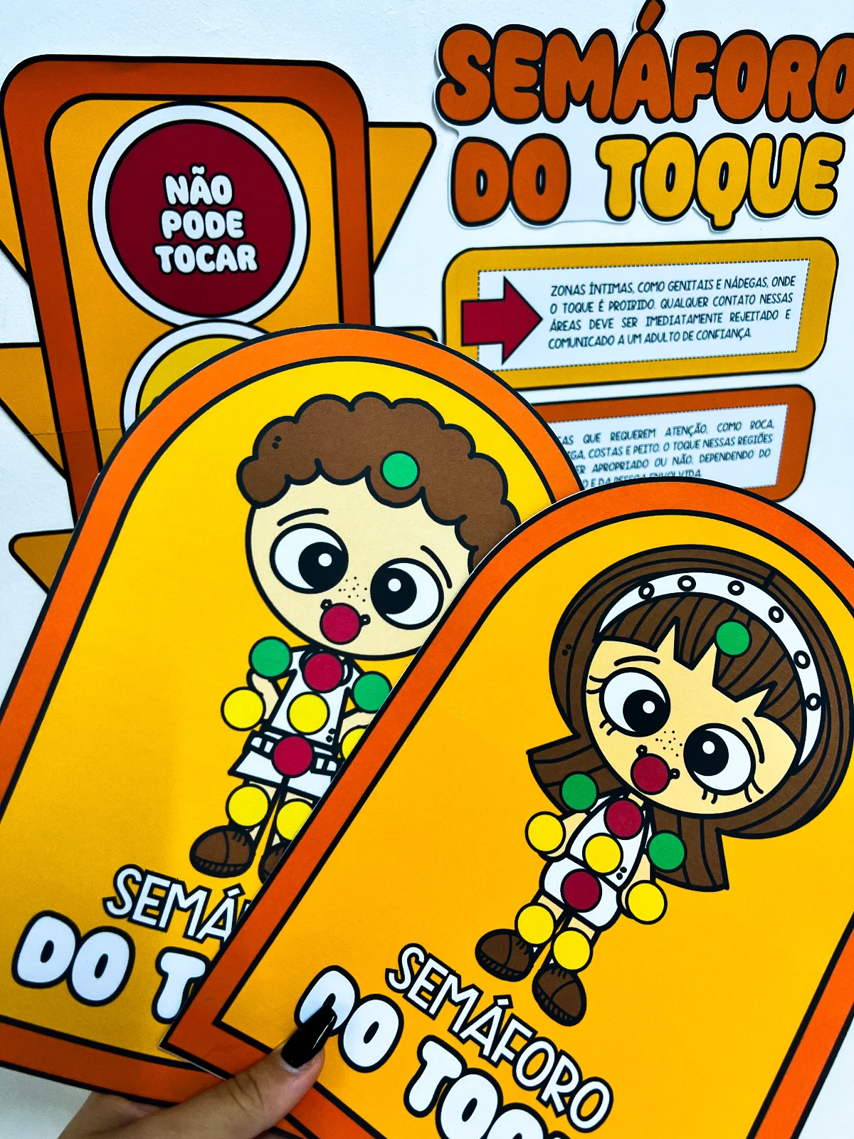 Kit Semáforo do Comportamento – Maio Laranja (Proteção e Respeito ao Corpo Infantil) — amostra 5: O Kit Semáforo do…