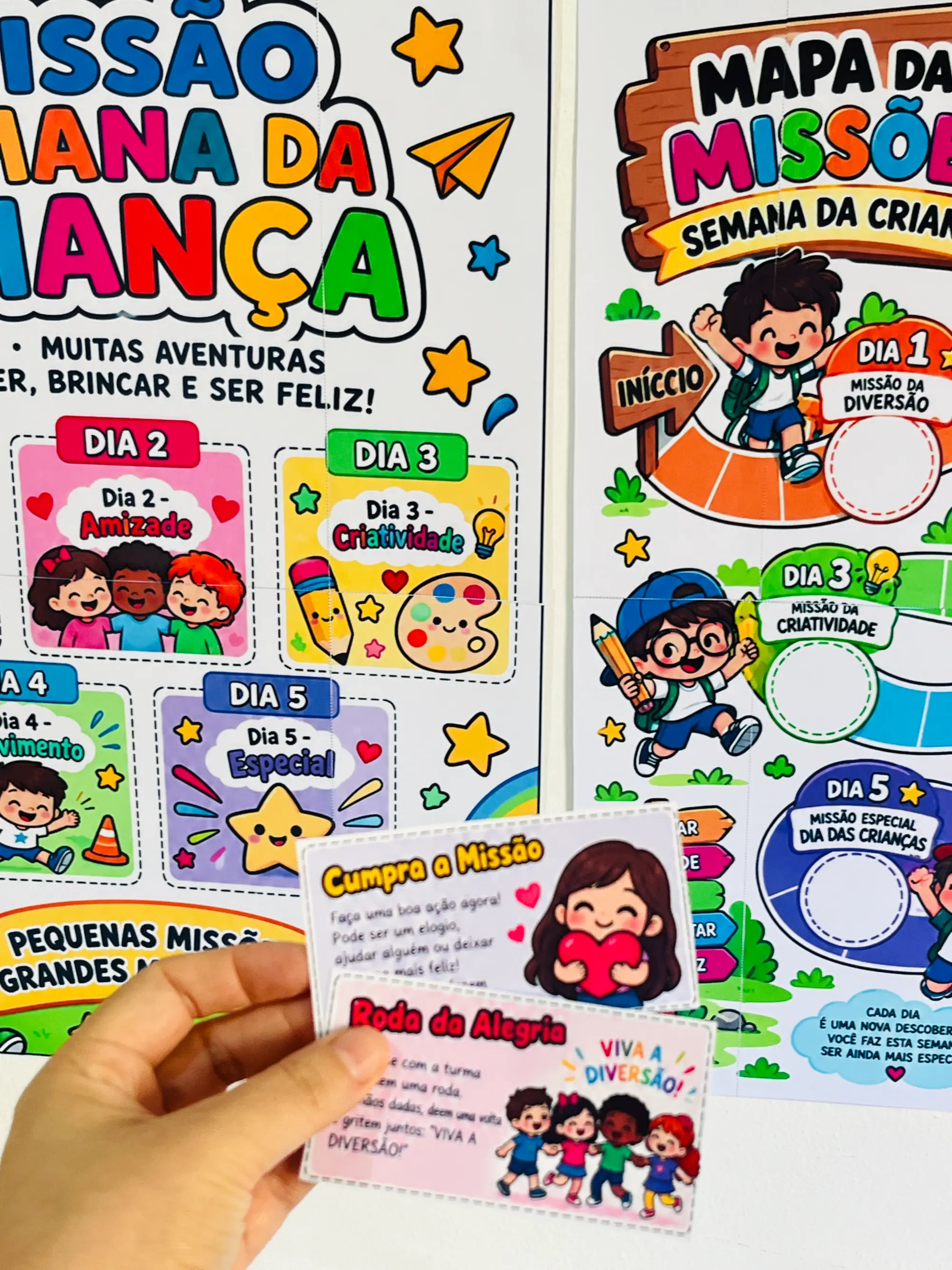 Kit Semana da Criança – 5 Dias de Missões e Atividades para Imprimir — amostra 2: Kit Semana da Criança com 5 dias de…