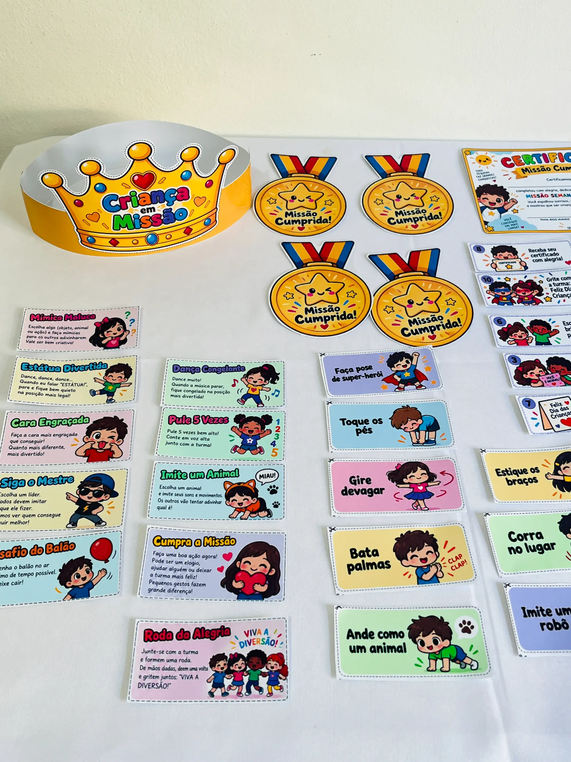 Kit Semana da Criança – 5 Dias de Missões e Atividades para Imprimir — amostra 5: Kit Semana da Criança com 5 dias de…