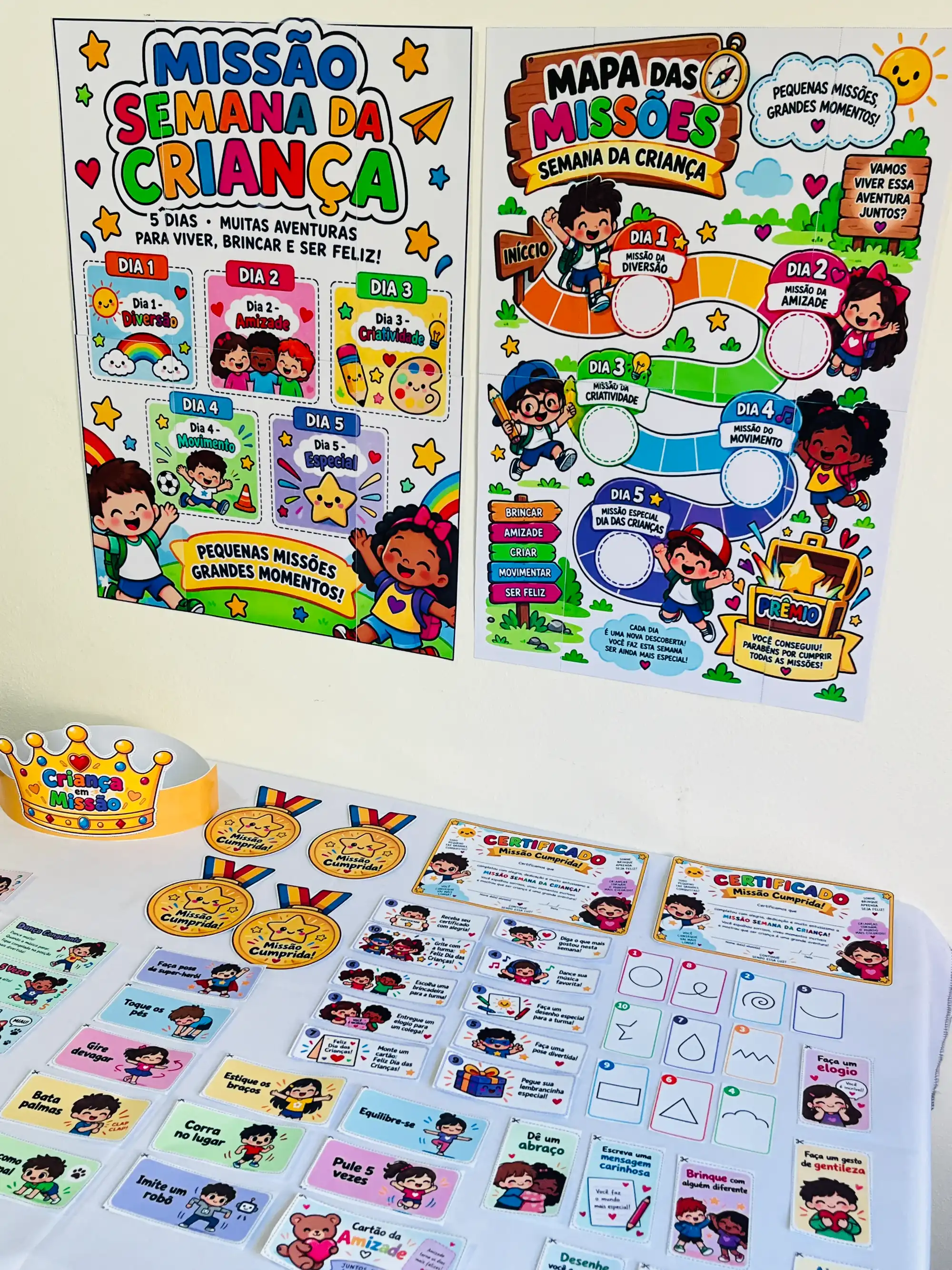Kit Semana da Criança – 5 Dias de Missões e Atividades para Imprimir — amostra 6: Kit Semana da Criança com 5 dias de…