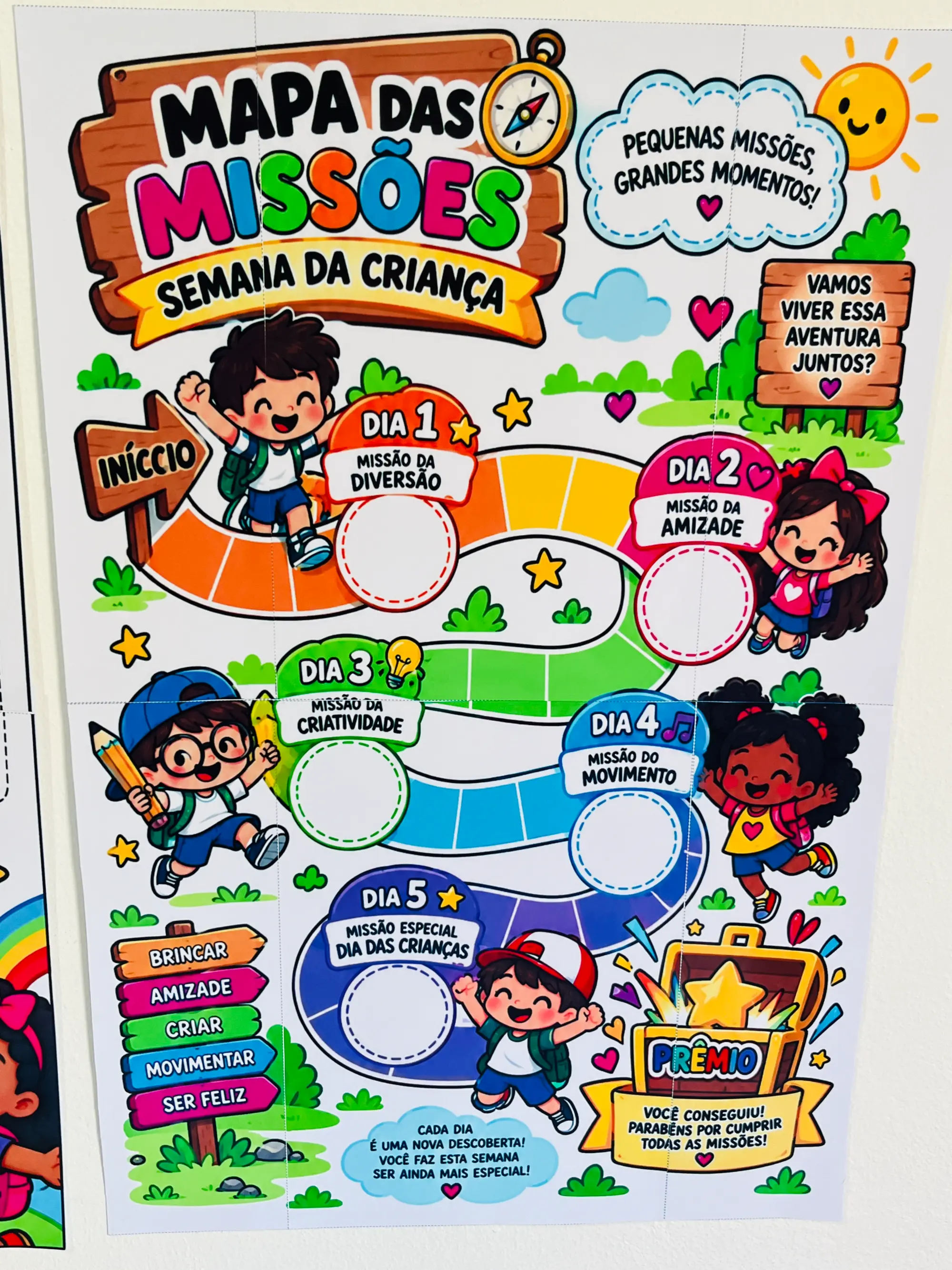 Kit Semana da Criança – 5 Dias de Missões e Atividades para Imprimir — amostra 7: Kit Semana da Criança com 5 dias de…