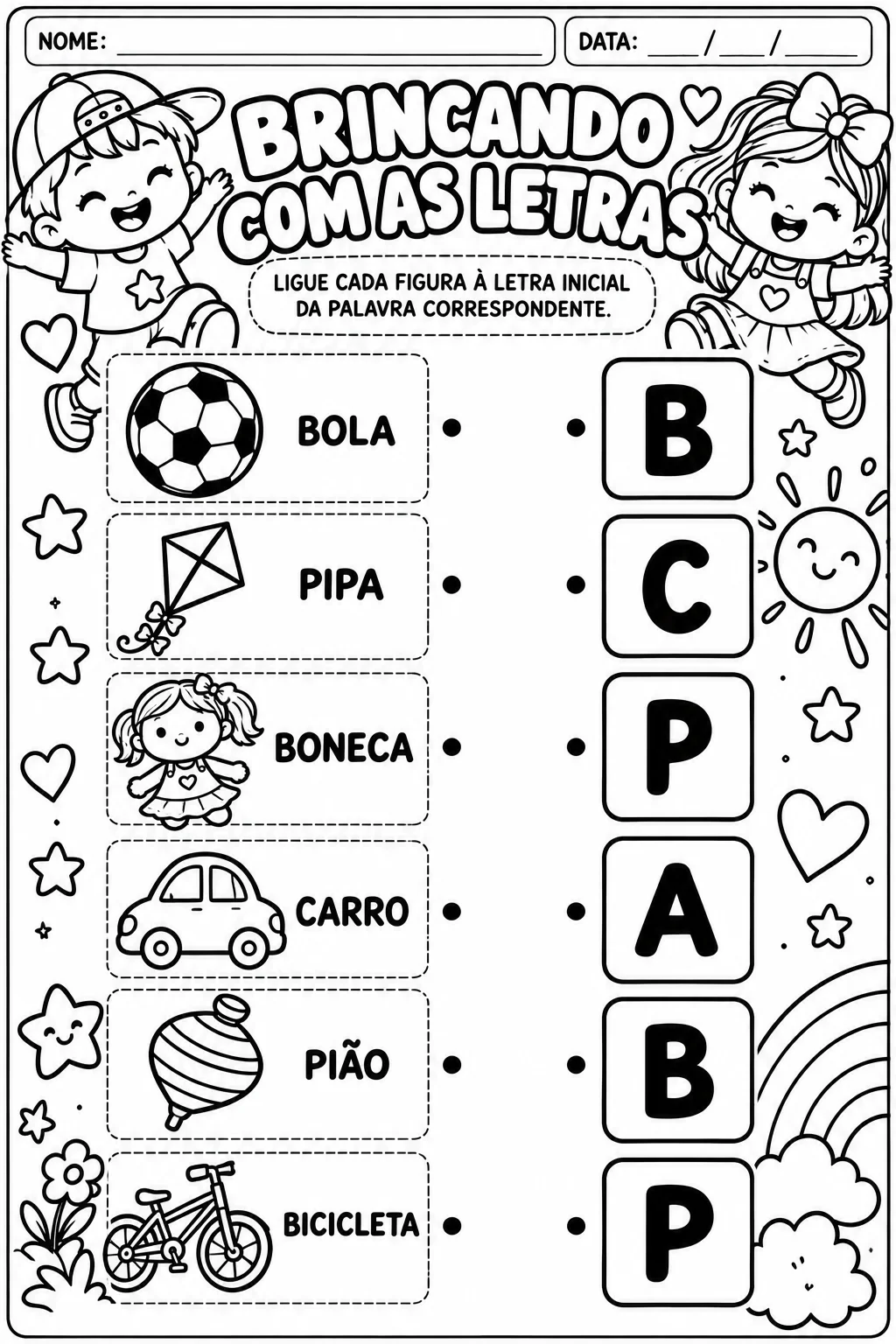 Kit Semana da Criança Educação Infantil ao 2º Ano – 6 Atividades — amostra 4: Kit com 6 atividades especiais para Semana da…