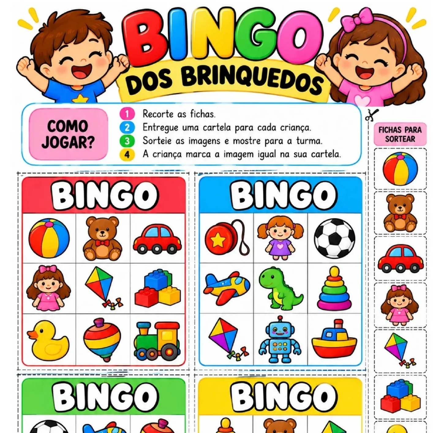 Kit Semana da Criança Feliz — 10 Atividades Lúdicas em PDF — amostra 1: Kit Semana da Criança Feliz: 5 Dias de Brincadeiras…