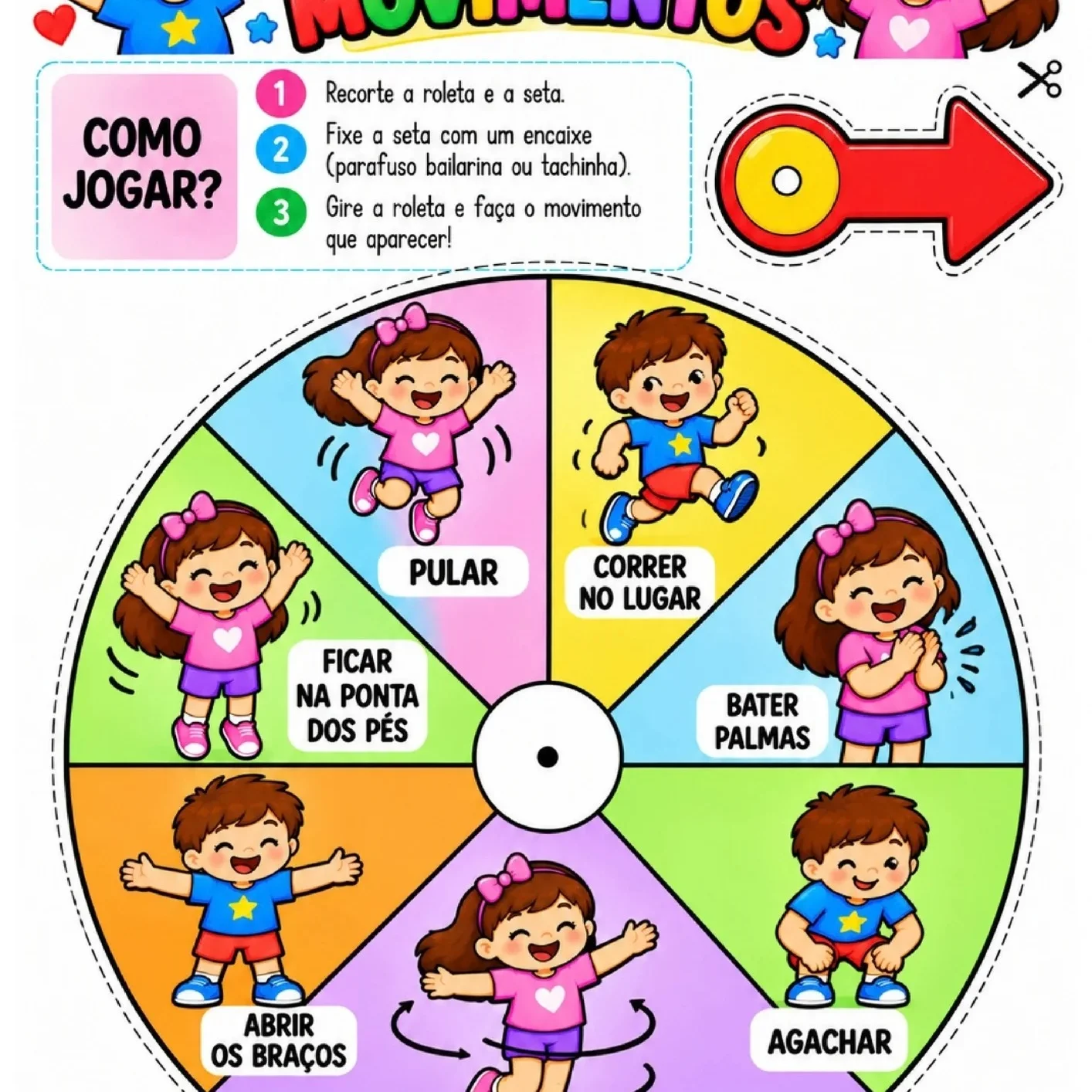 Kit Semana da Criança Feliz — 10 Atividades Lúdicas em PDF — amostra 3: Organize 5 dias de diversão com 10 atividades…
