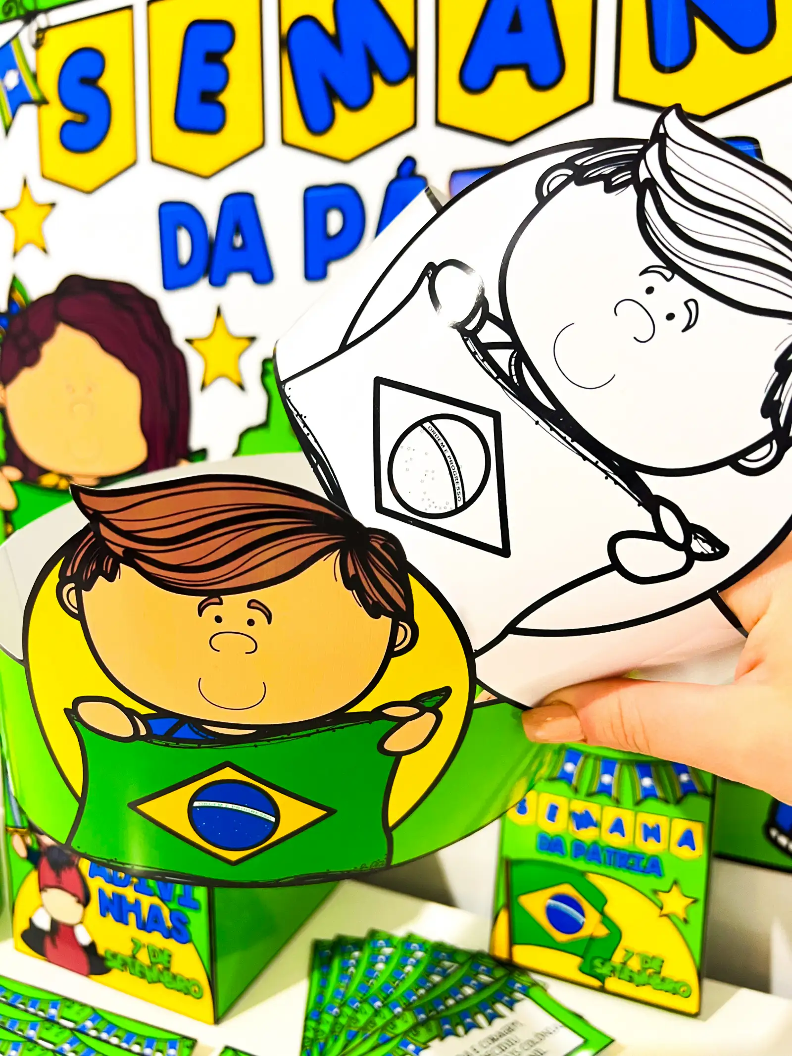 Kit Semana da Pátria – Material Pedagógico — amostra 1: O que vem no material